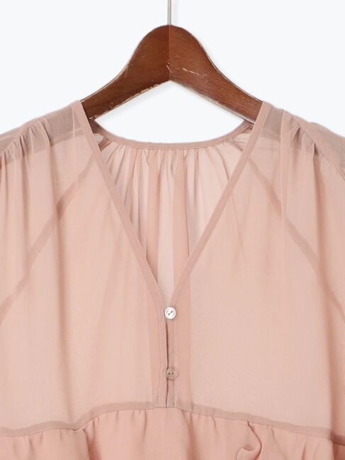 Te chichi「ラッフルフリルシアーチュニック《2025spring catalog item》」|シャツ・ブラウス|