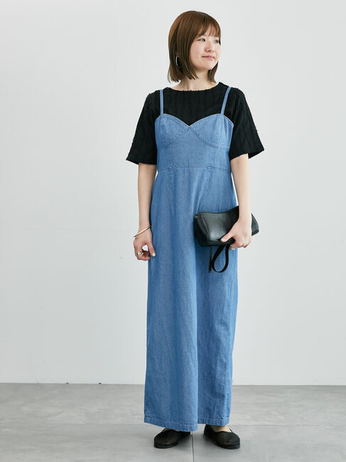 Lugnoncure「デニムキャミソールワンピース《2025summer catalog item》」|ワンピース|