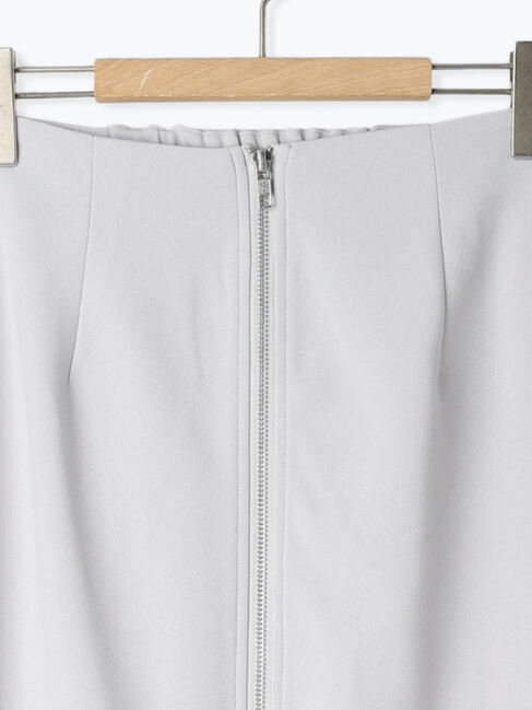 Samansa Mos2 blue「サイドラメラインスカート」|スカート|