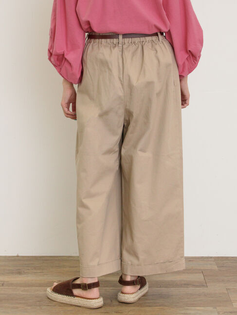 Samansa Mos2「【S/Mサイズ】ベルト付きチノワイドパンツ」|その他|