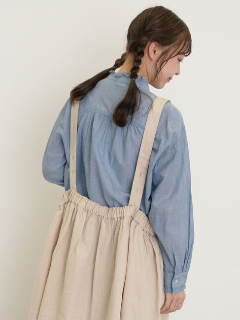 Samansa Mos2「柄アソートフリルピンタックブラウス」|シャツ・ブラウス|