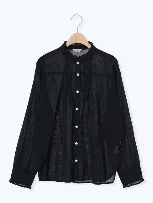 Samansa Mos2「柄アソートフリルピンタックブラウス」|シャツ・ブラウス|