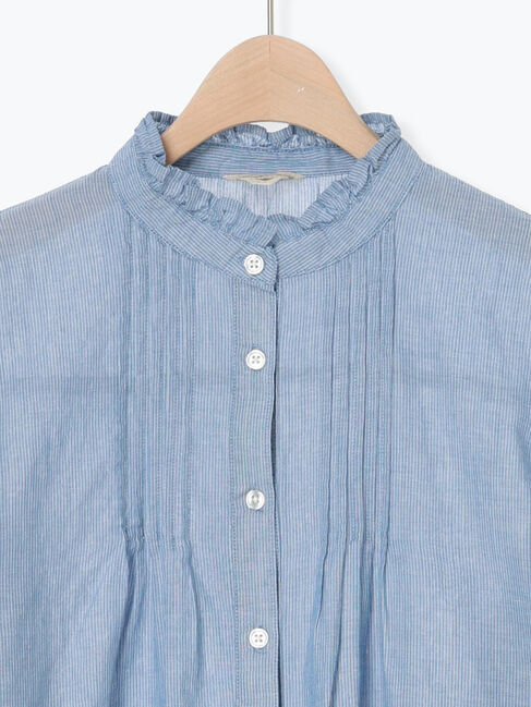 Samansa Mos2「柄アソートフリルピンタックブラウス」|シャツ・ブラウス|