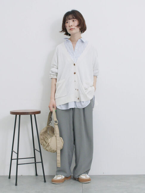 Samansa Mos2 blue「【接触冷感】マルチスタイルシャツ」|シャツ・ブラウス|