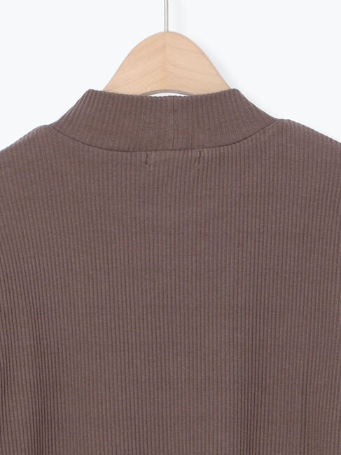 Samansa Mos2「リブハイネックインナー」|Tシャツ・カットソー|