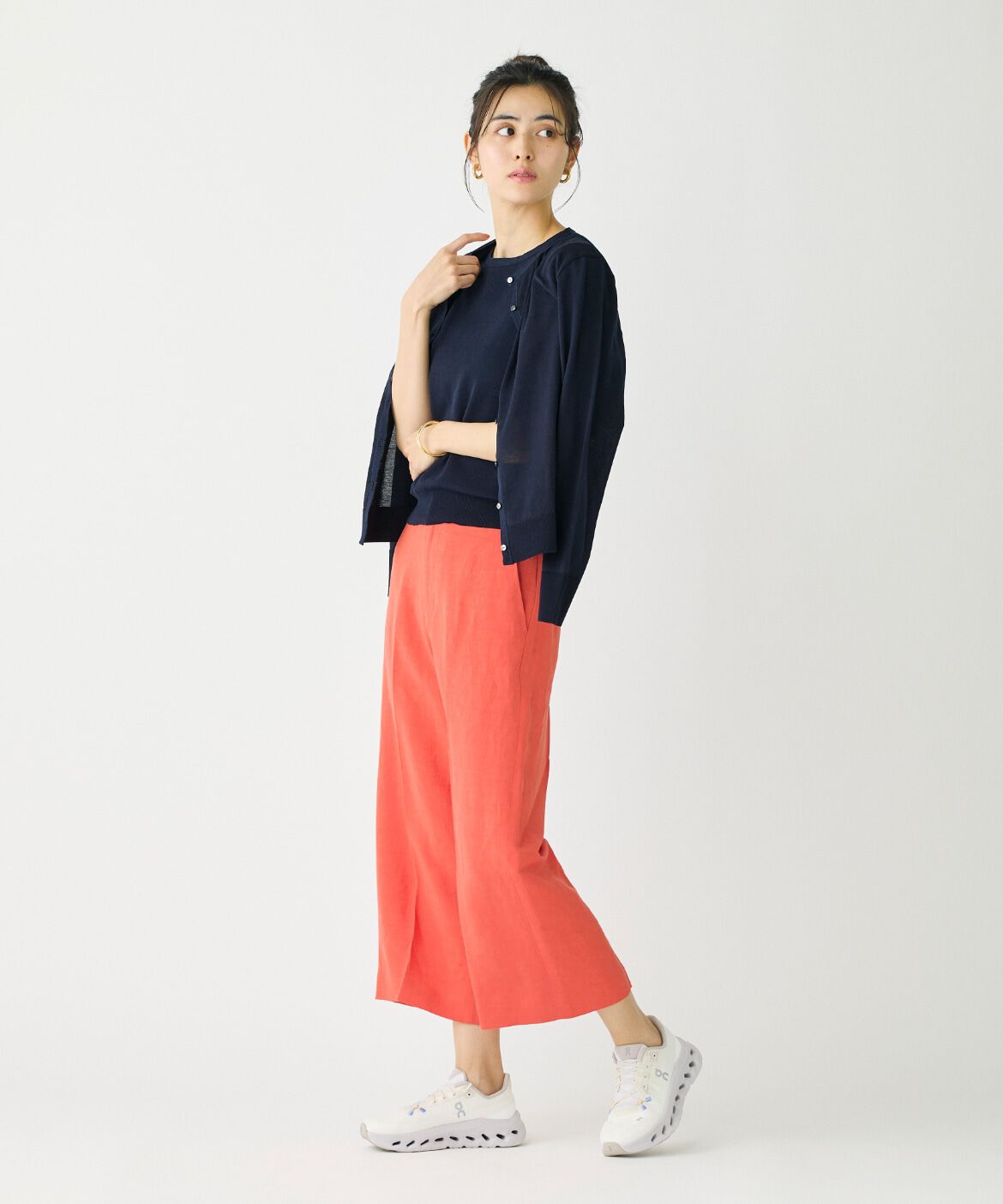 DAY by DAY it&rsquo;s international「クルーネック5分袖ニット《ガスコットン》」|ニット・セーター|