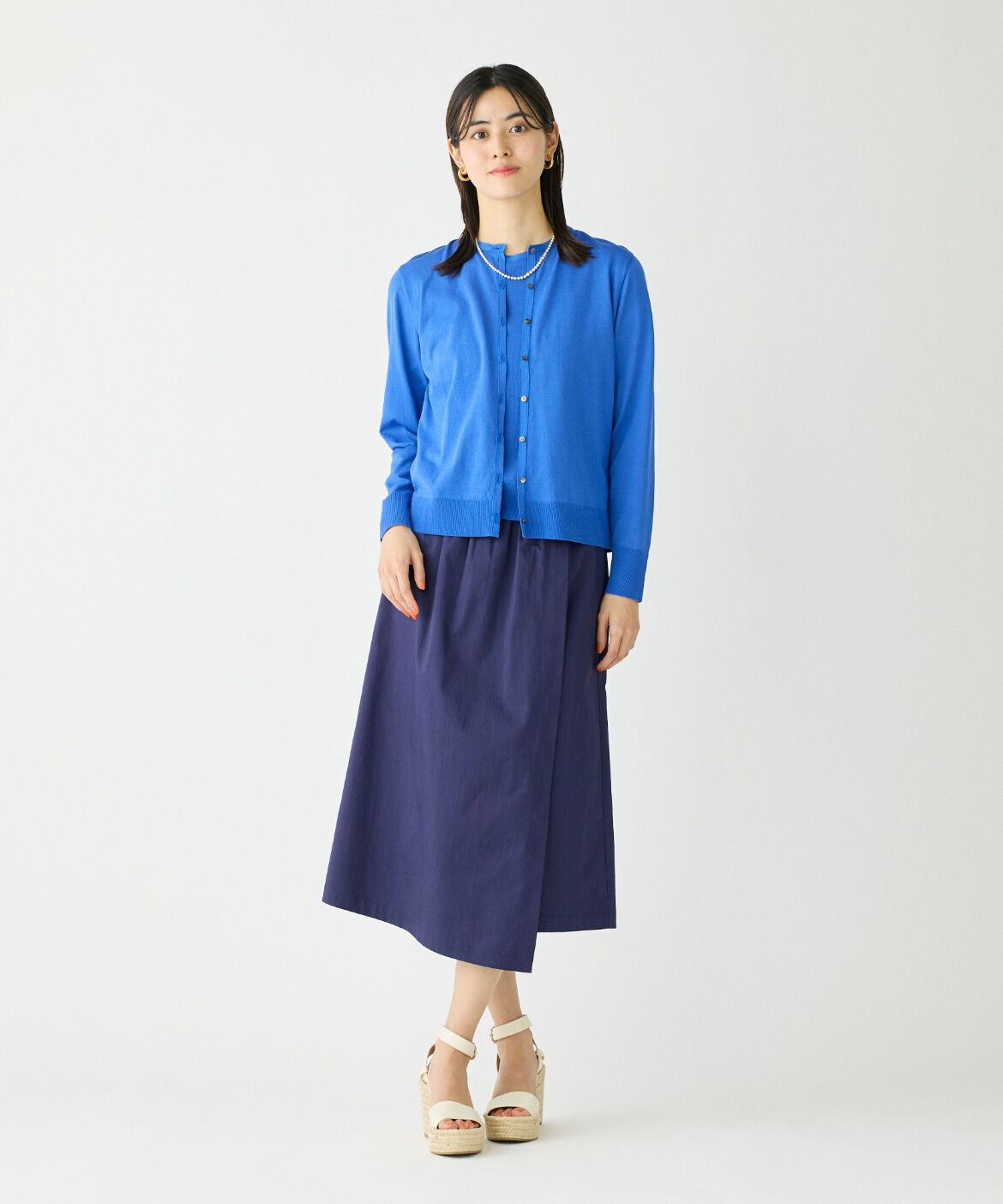 DAY by DAY it&rsquo;s international「クルーネック5分袖ニット《ガスコットン》」|ニット・セーター|