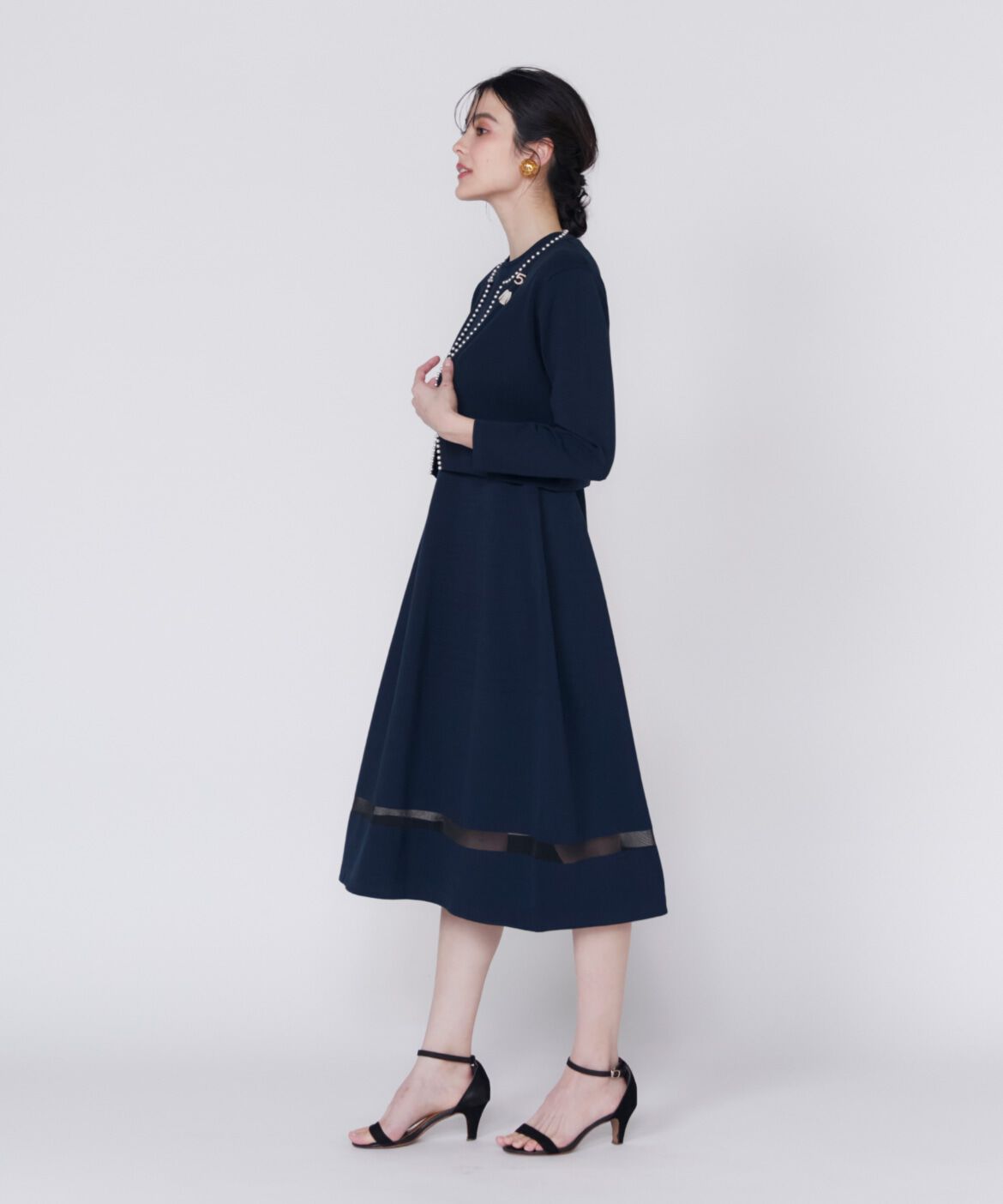 Maglie le cassetto「《M Maglie le cassetto》パールカーディガン」|ニット・セーター|