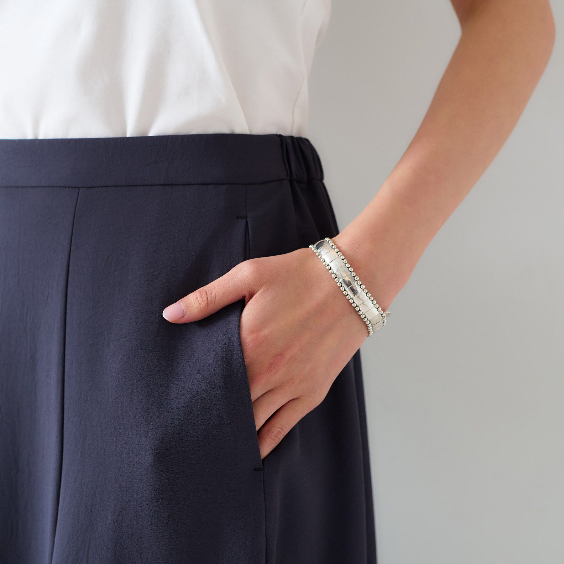 UNTITLED「【セットアップ可/接触冷感/イージーケア】リラクミスト フレアスカート」|スカート|