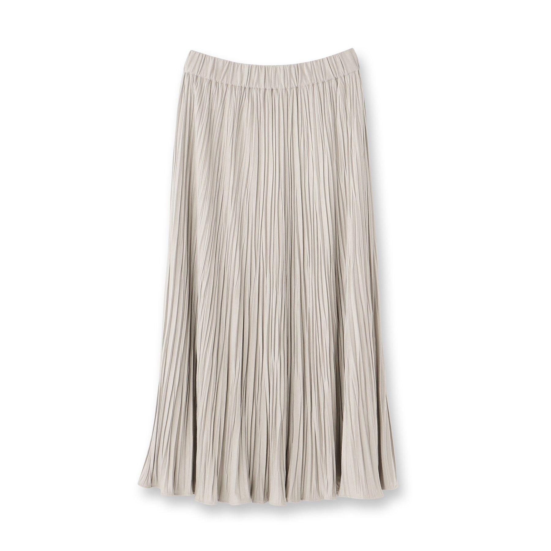 UNTITLED「【シワ知らず/ウエストゴム】スエード風プリーツスカート」|スカート|