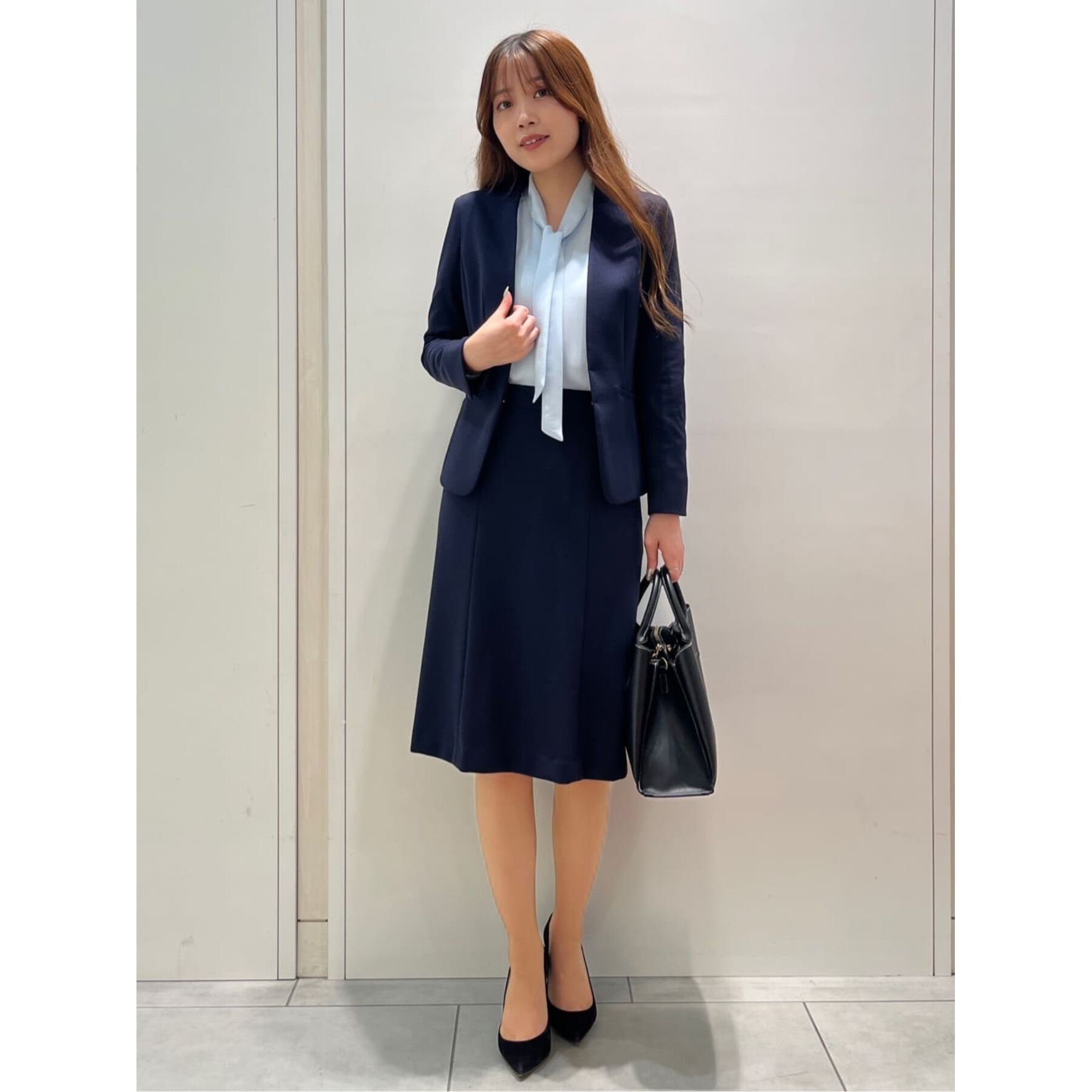 COUP DE CHANCE「【一枚着／ジャケットイン】女性らしい細ボウタイブラウス」|シャツ・ブラウス|