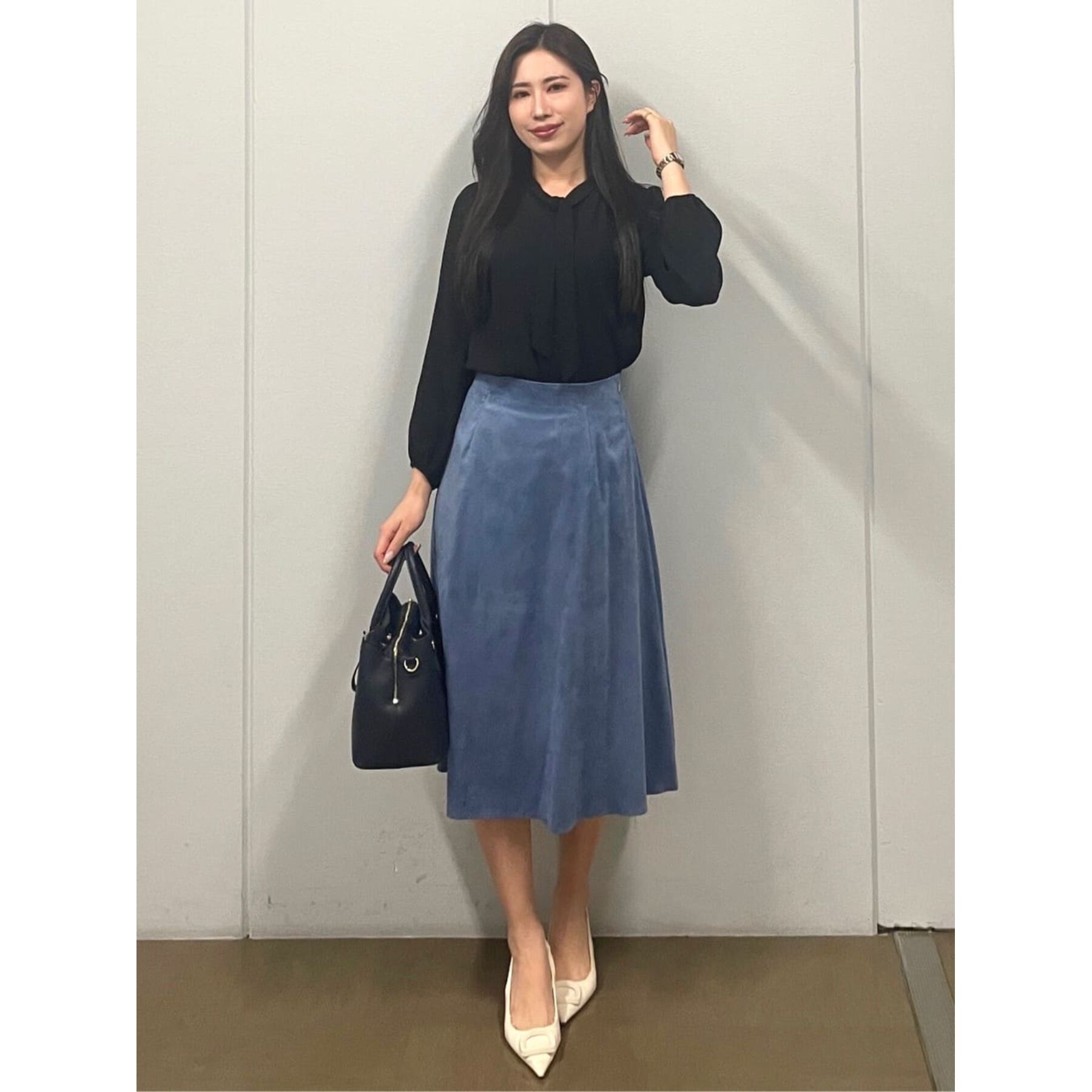 COUP DE CHANCE「【一枚着／ジャケットイン】女性らしい細ボウタイブラウス」|シャツ・ブラウス|