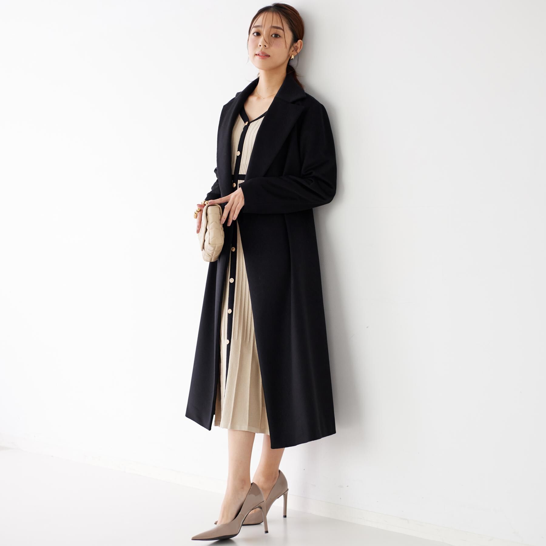 COUP DE CHANCE「【カシミヤ100％／日本製】ロングガウンコート」|チェスターコート|