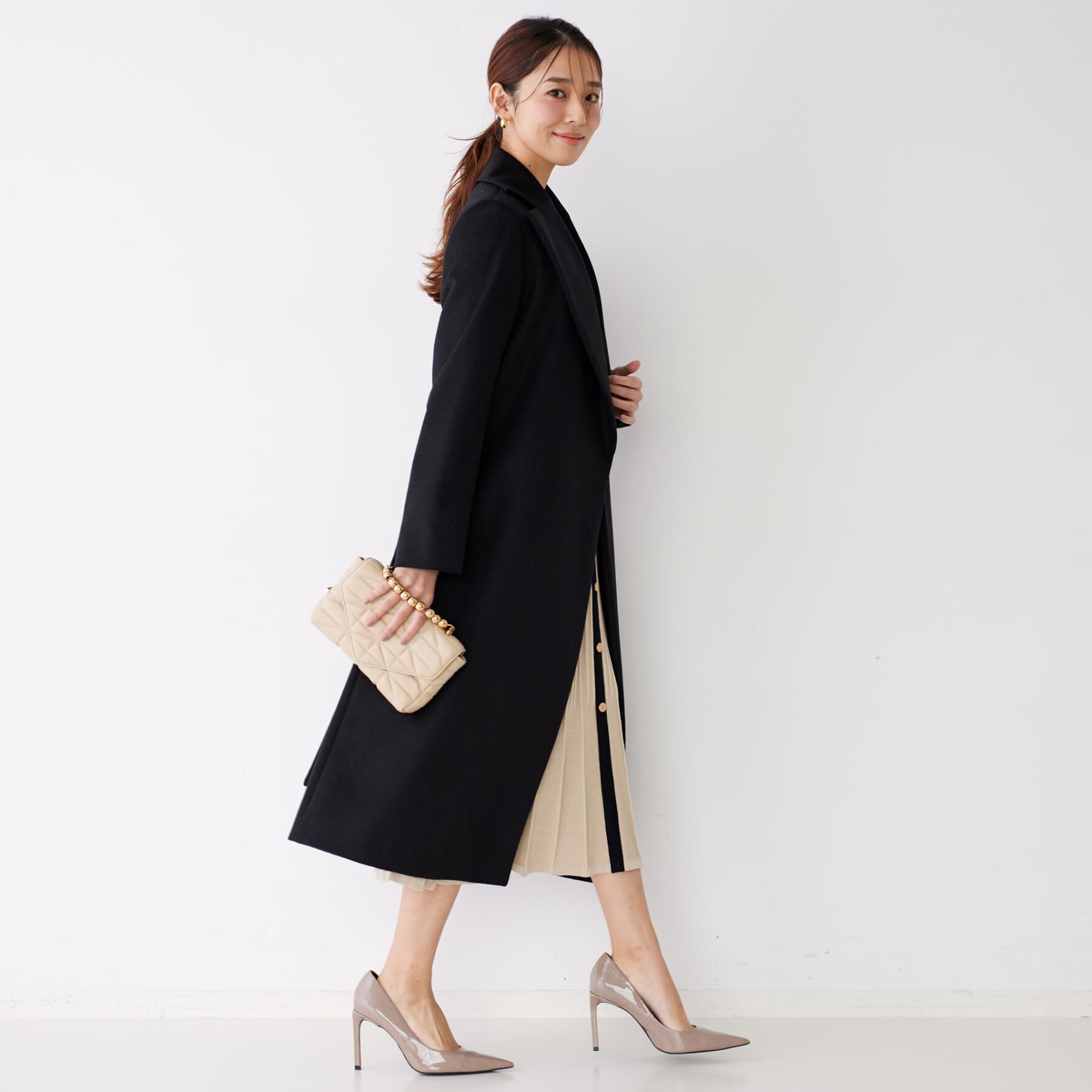 COUP DE CHANCE「【カシミヤ100％／日本製】ロングガウンコート」|チェスターコート|