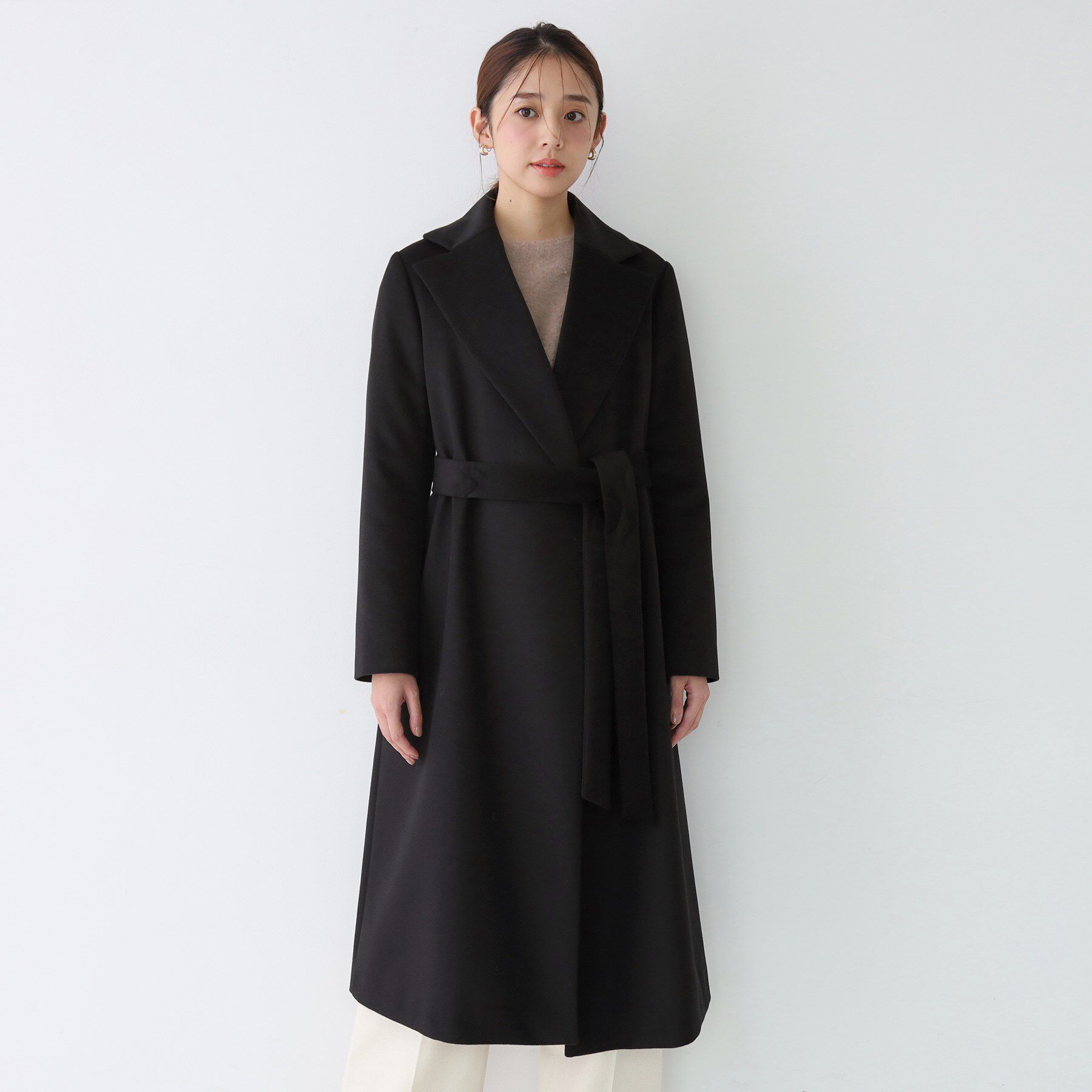 COUP DE CHANCE「【カシミヤ100％／日本製】ロングガウンコート」|チェスターコート|