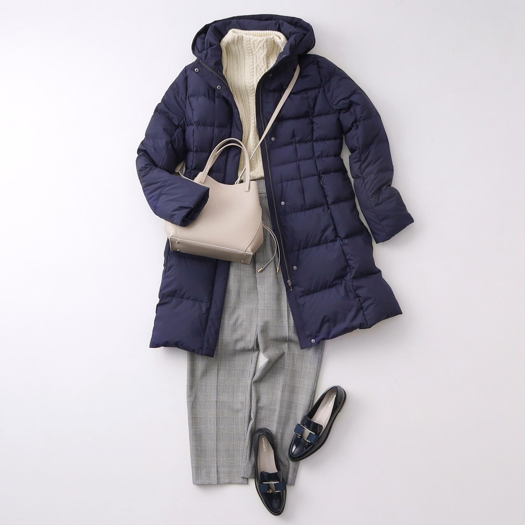 COUP DE CHANCE「【フランス産ホワイトダックダウン／FP800保温性◎／抗菌防臭／手洗い可】ロングダウンコート」|ダウン|