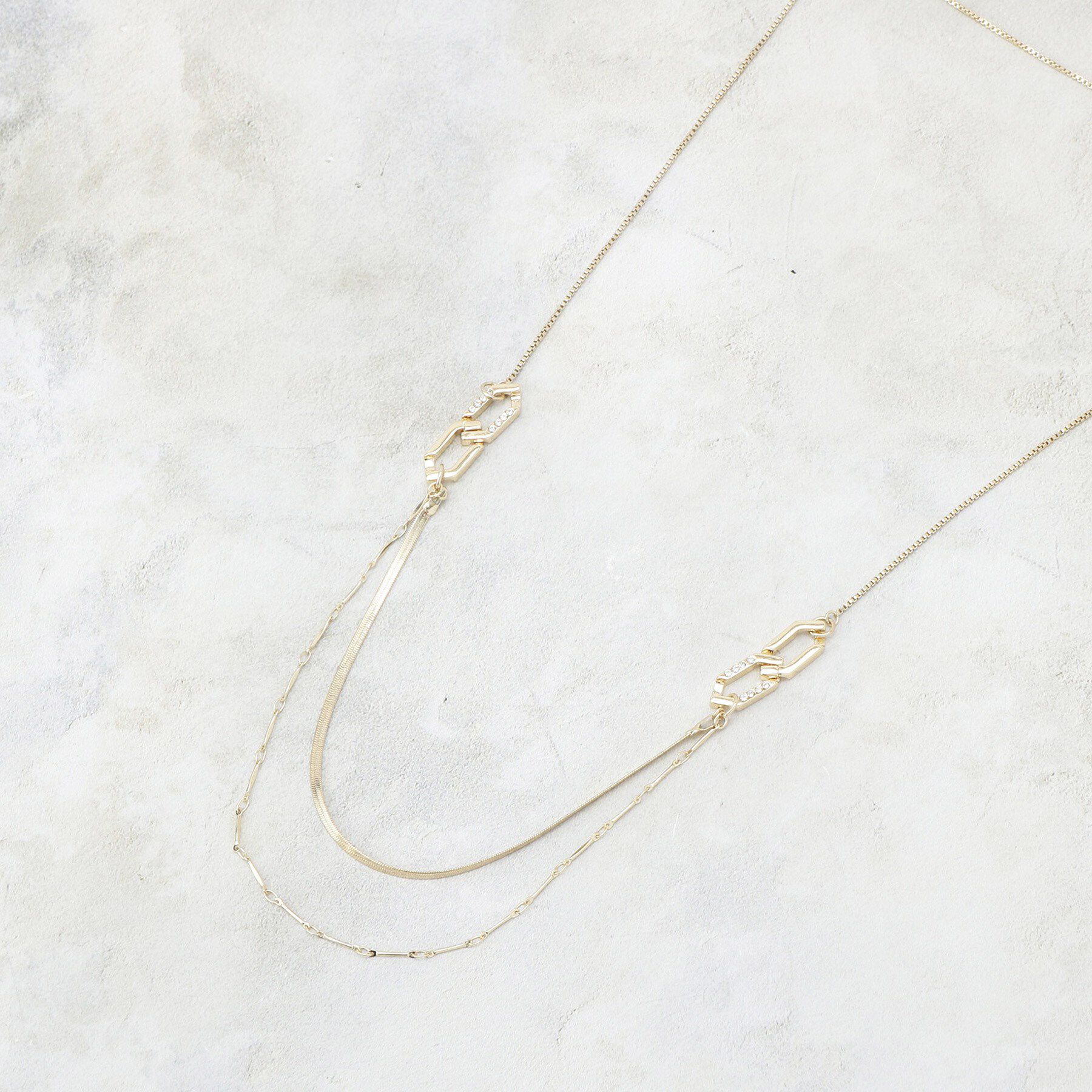 COUP DE CHANCE「ジオリング／さりげないキラキラ／上品なネックレス／オリジナル」|ネックレス|