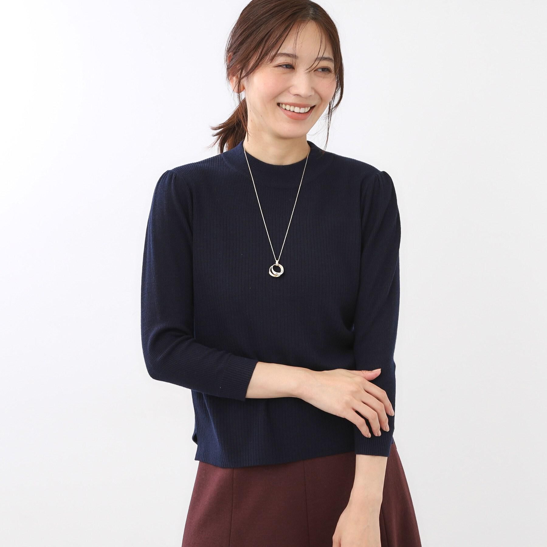 Reflect「【選べる5色／アンサンブル可】プチハイネックリブニット」|ニット・セーター|