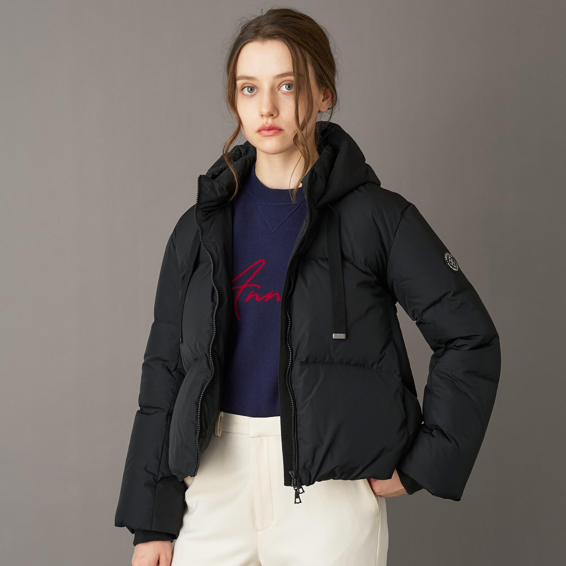 DRESSTERIOR「【CLASSY.12月号掲載】フーデッドショートダウン」|ダウン|