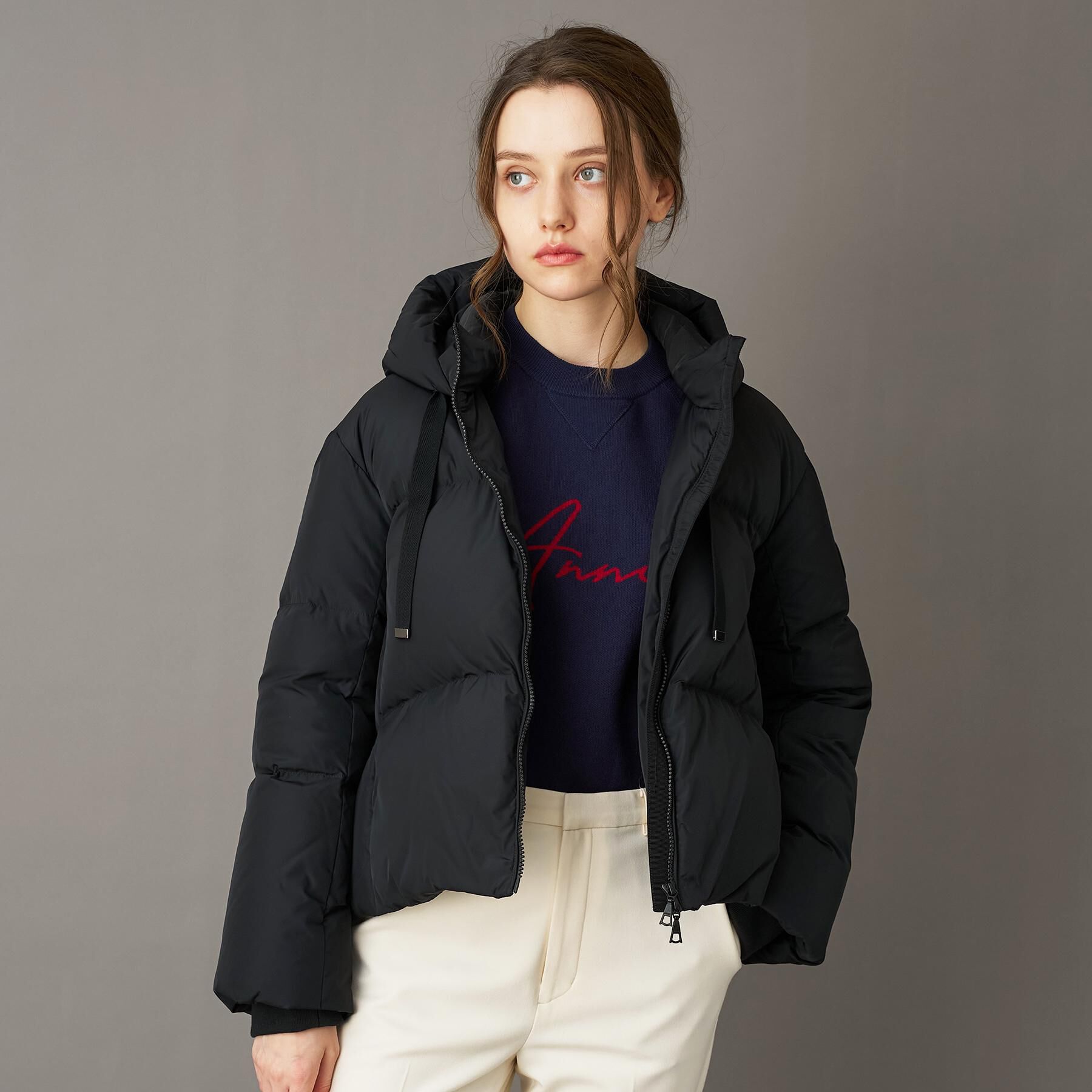 DRESSTERIOR「【CLASSY.12月号掲載】フーデッドショートダウン」|ダウン|