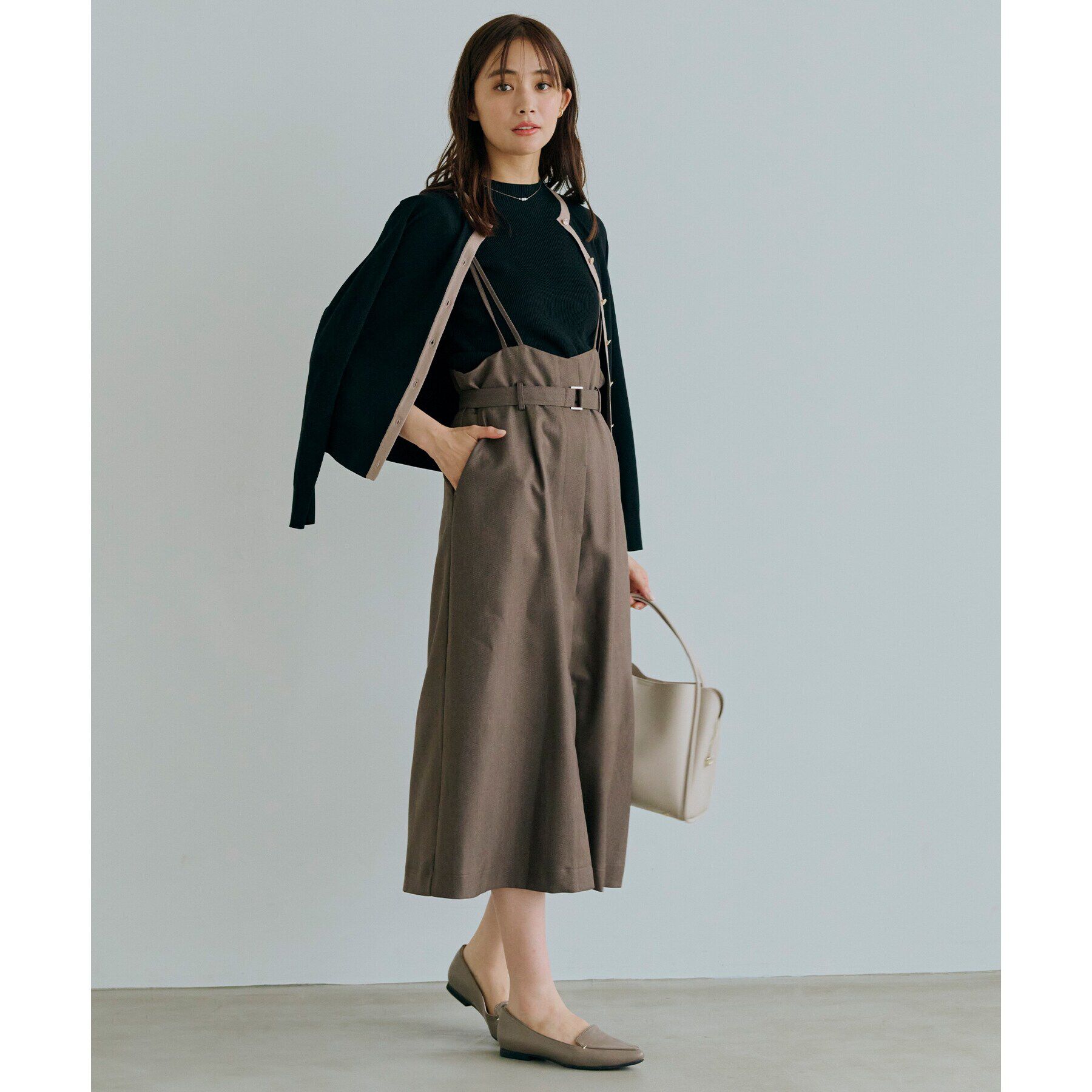 grove「RNドライタッチリブ5分袖プルオーバー」|ニット・セーター|