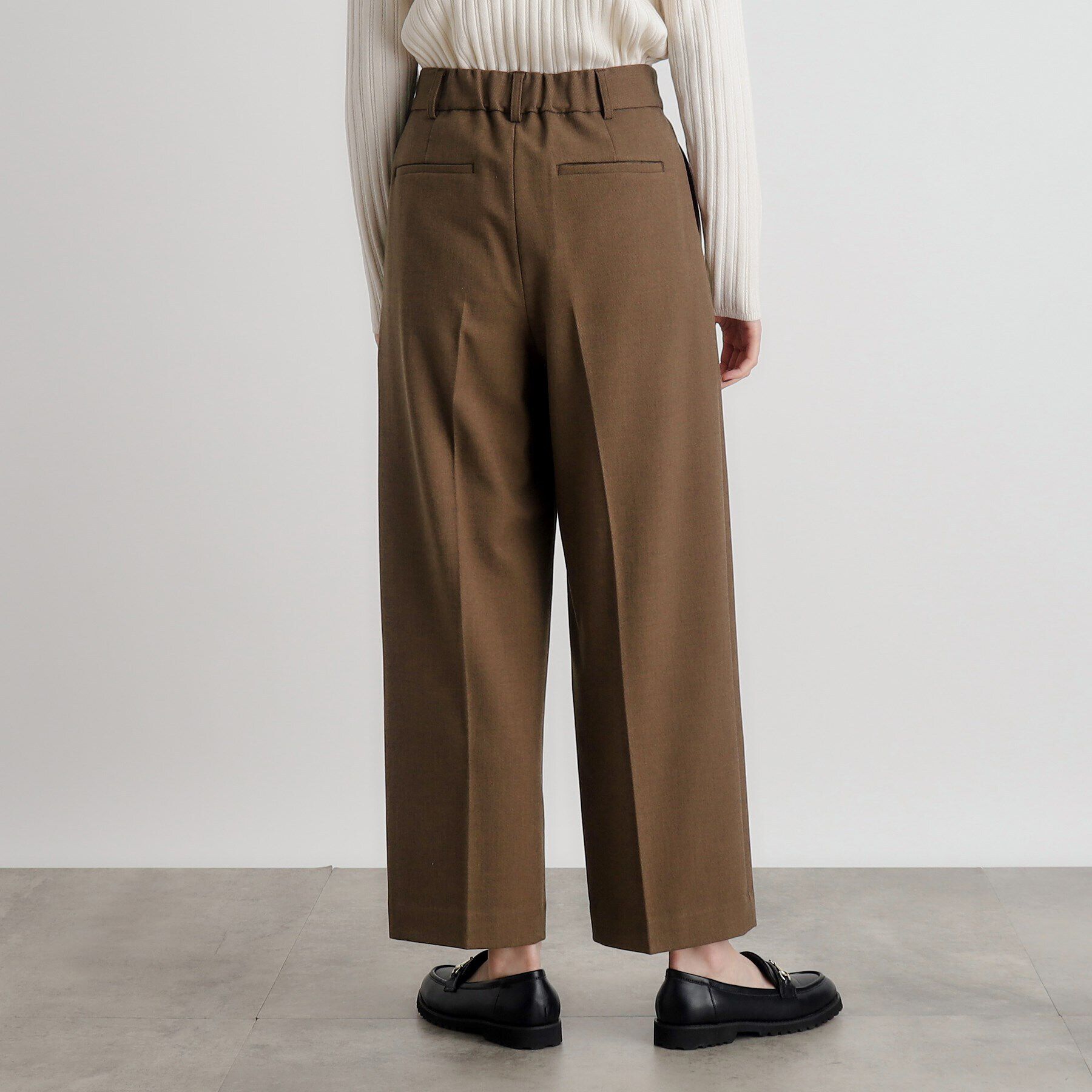 grove「シャークスキン裏起毛スラックスパンツ」|その他|