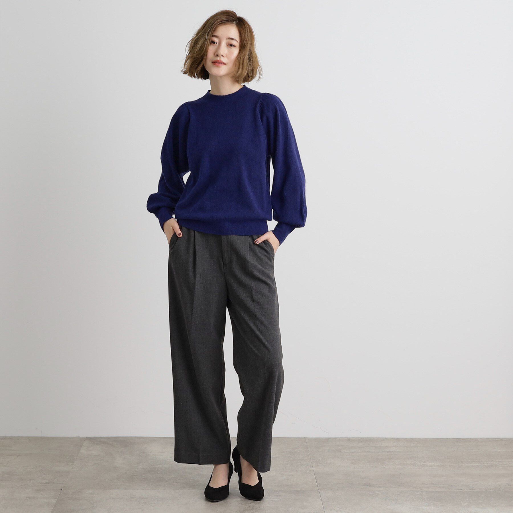 grove「ウールブレンドボリュームスリーブニット」|ニット・セーター|