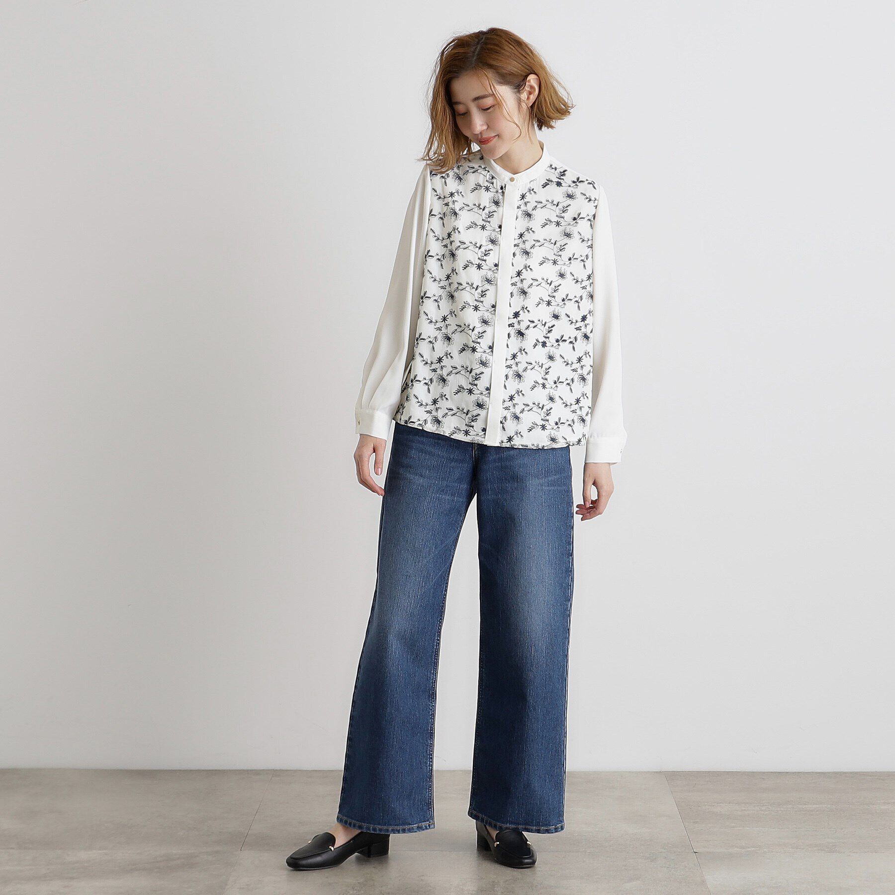 grove「刺繍シャツブラウス」|シャツ・ブラウス|