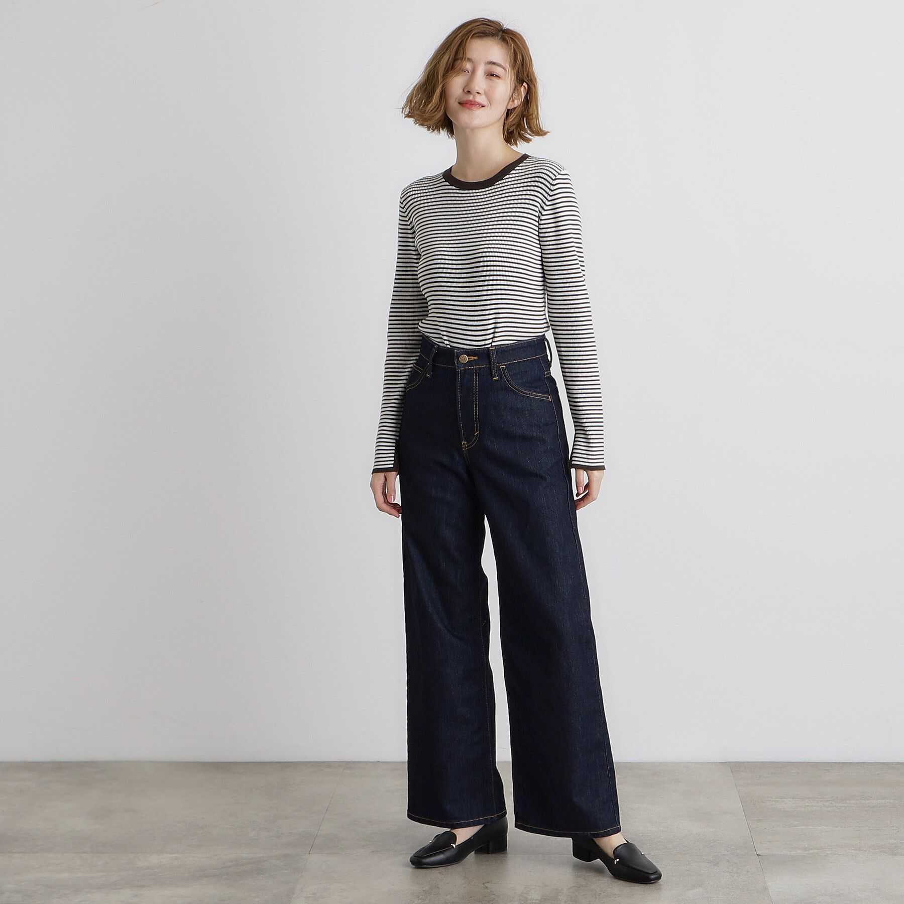 grove「【Lee&times;grove別注】WIDE DENIM PANTS」|デニム|