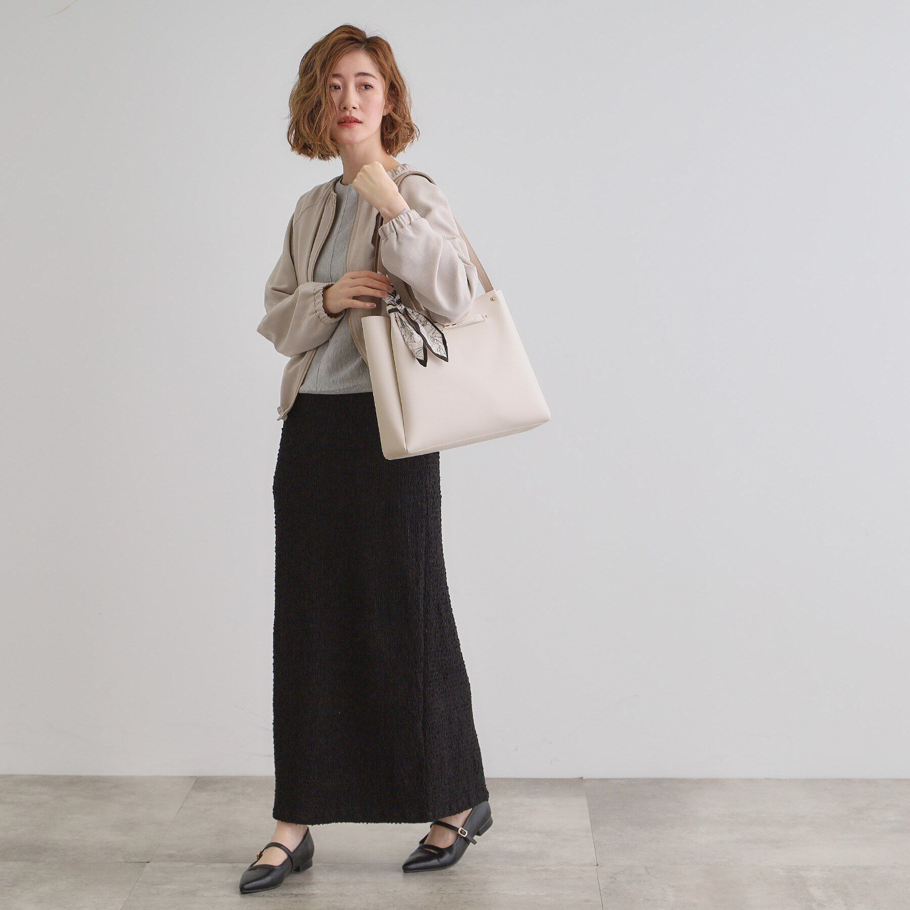 grove「人間工学ベルトタックスカーフ付きトート」|トートバッグ|