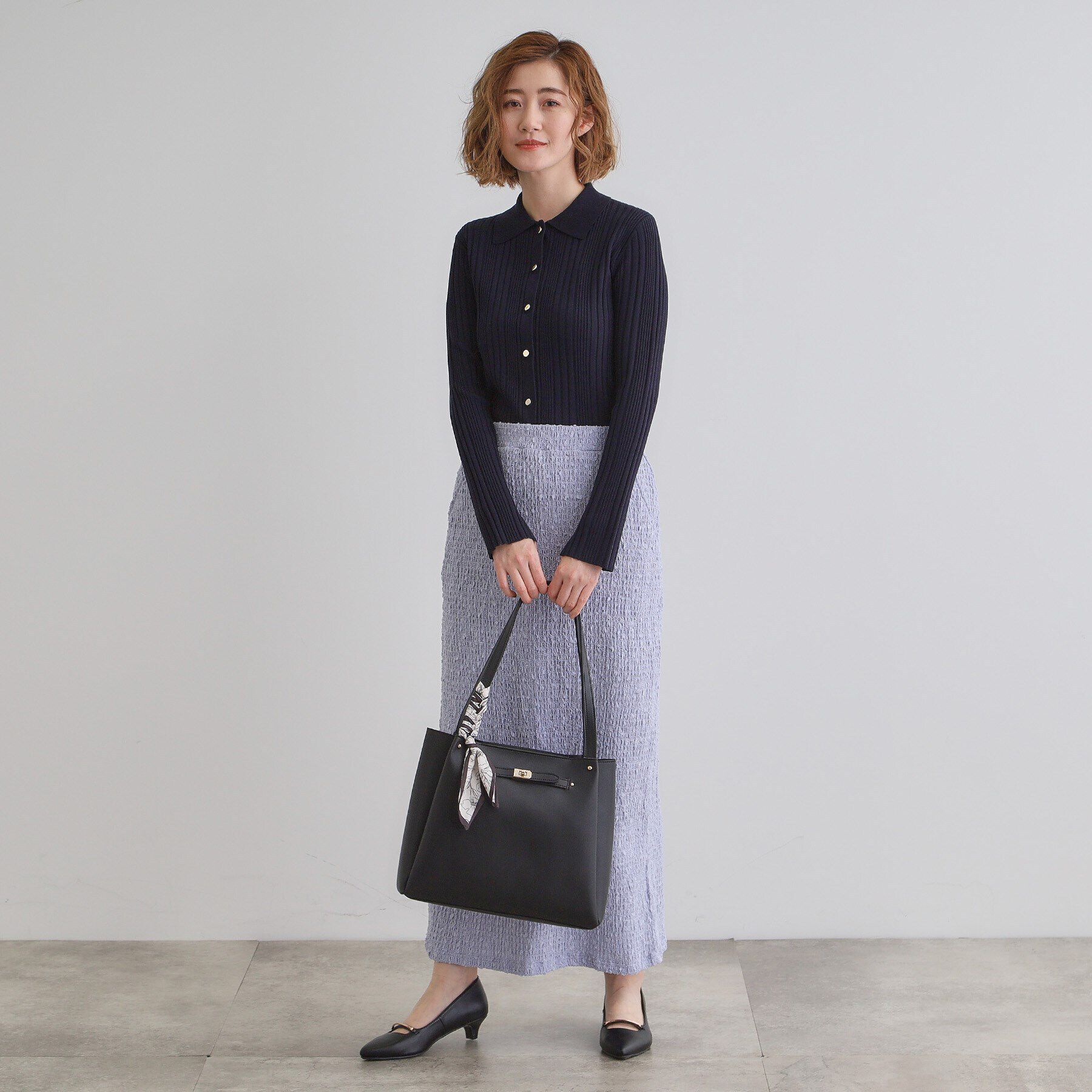 grove「人間工学ベルトタックスカーフ付きトート」|トートバッグ|