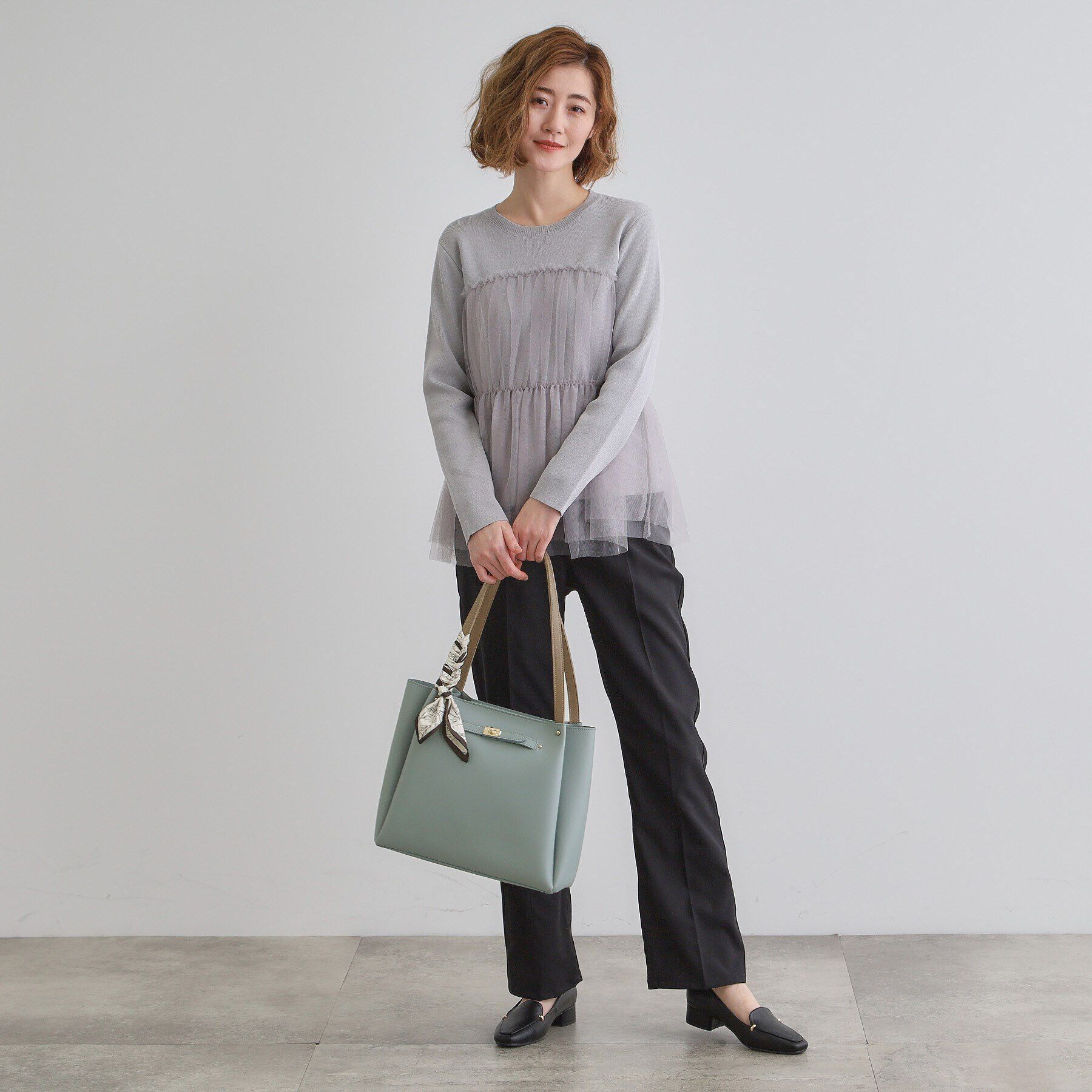 grove「人間工学ベルトタックスカーフ付きトート」|トートバッグ|