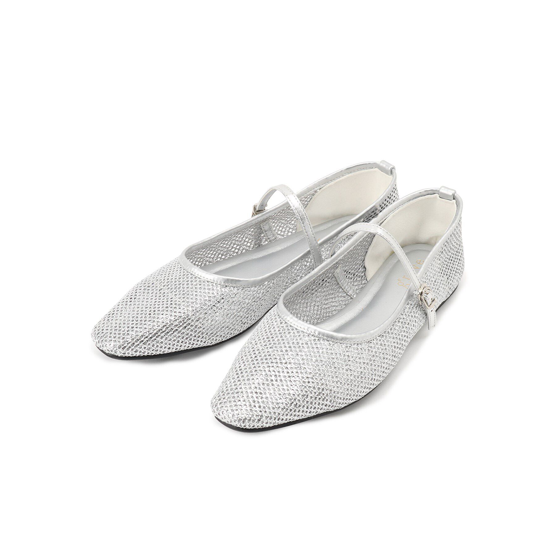 grove「メッシュメリージェーンフラットパンプス」|その他|シルバー(006)