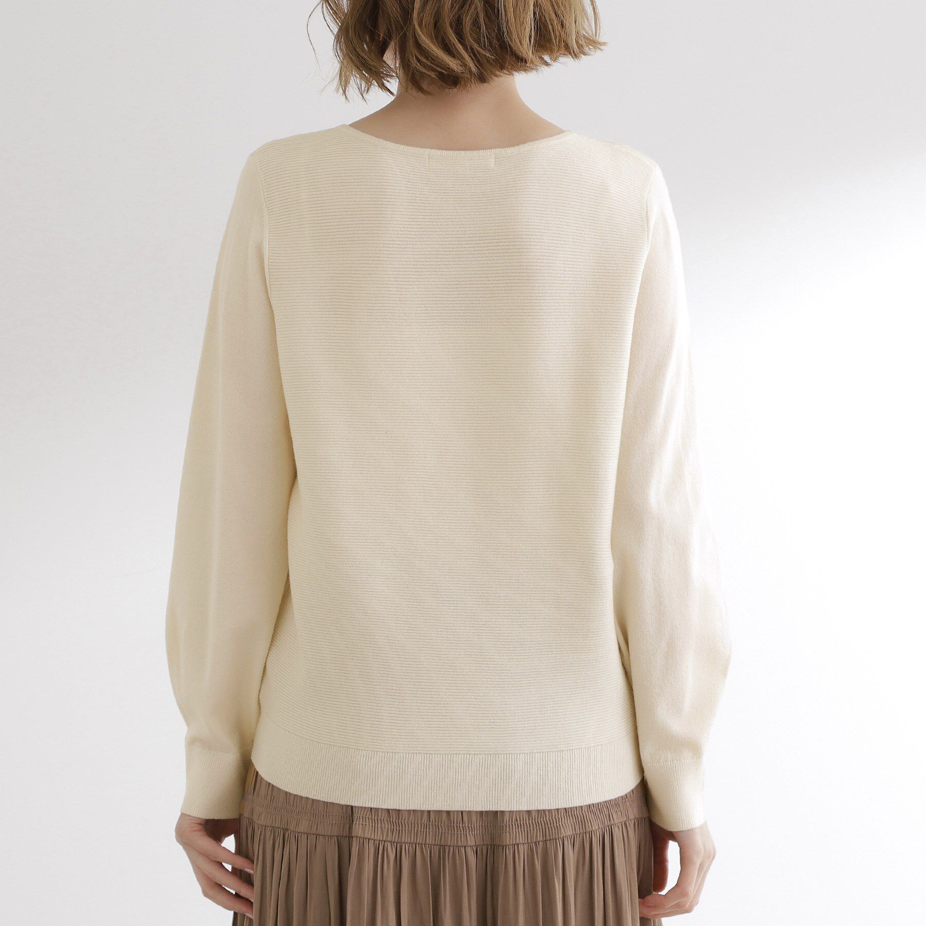 grove「【最終お値下げ！】ガーターボートネックプルオーバー【洗える/毛玉軽減】」|ニット・セーター|