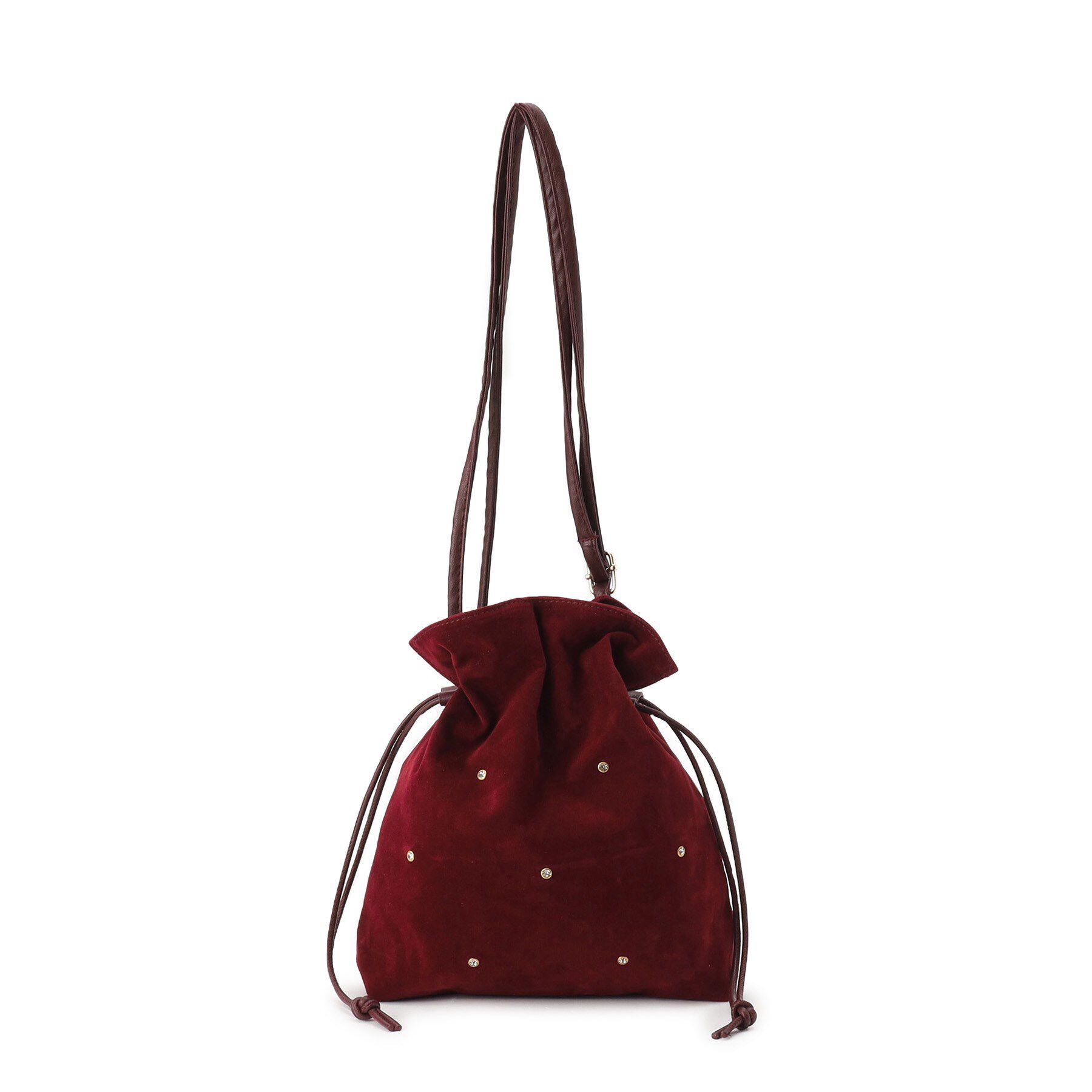 grove「スタッズスエード調巾着ショルダー」|ショルダー・メッセンジャー|