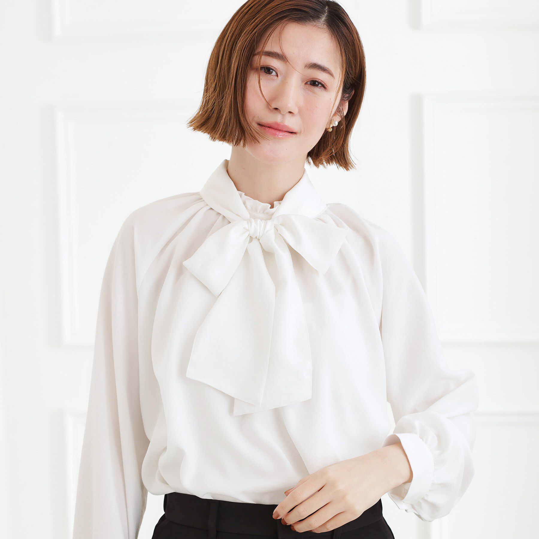 grove「【マルチWAY】アソートボウタイブラウス【手洗いOK】」|シャツ・ブラウス|