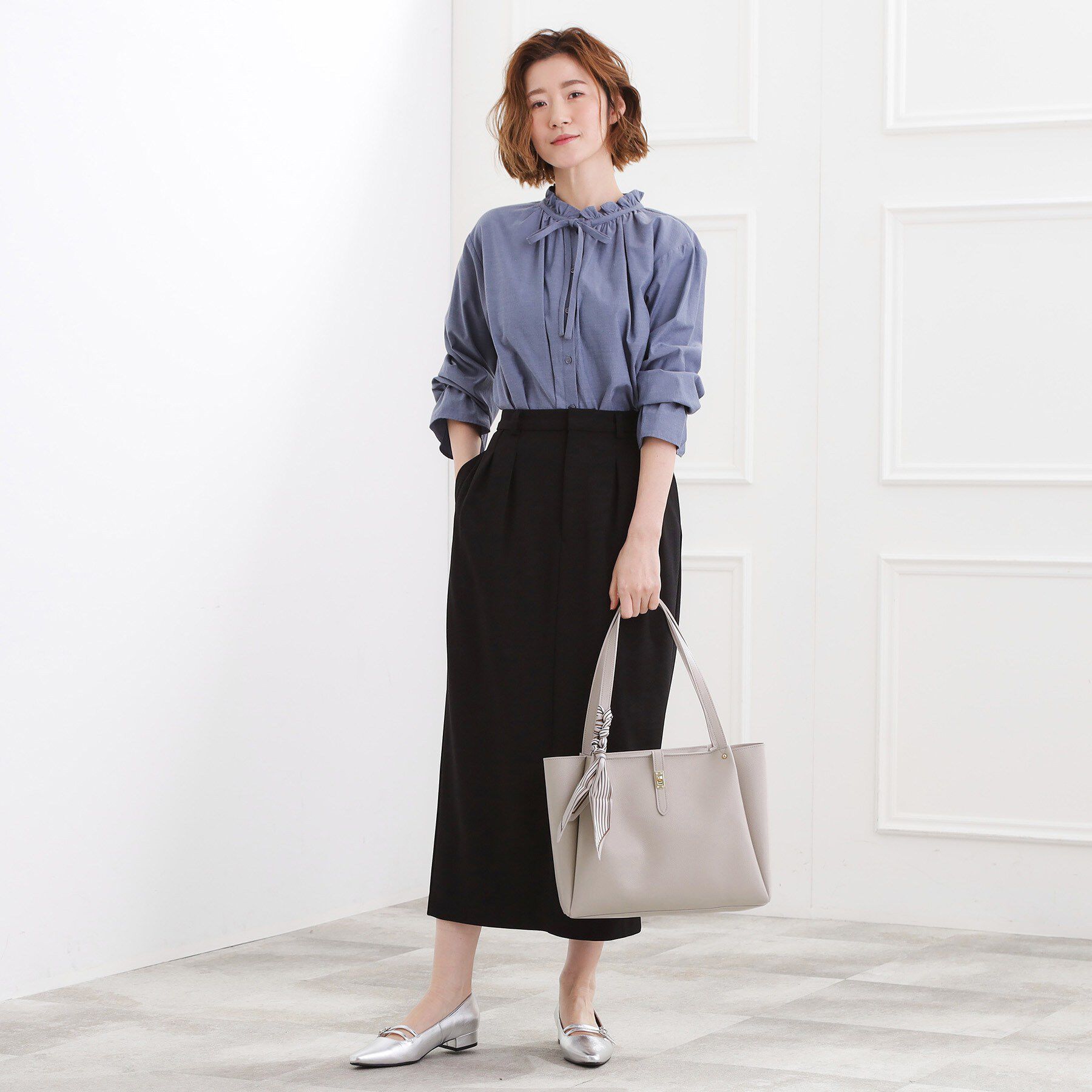 grove「【人間工学】タックベルトヒネリスカーフトート」|トートバッグ|