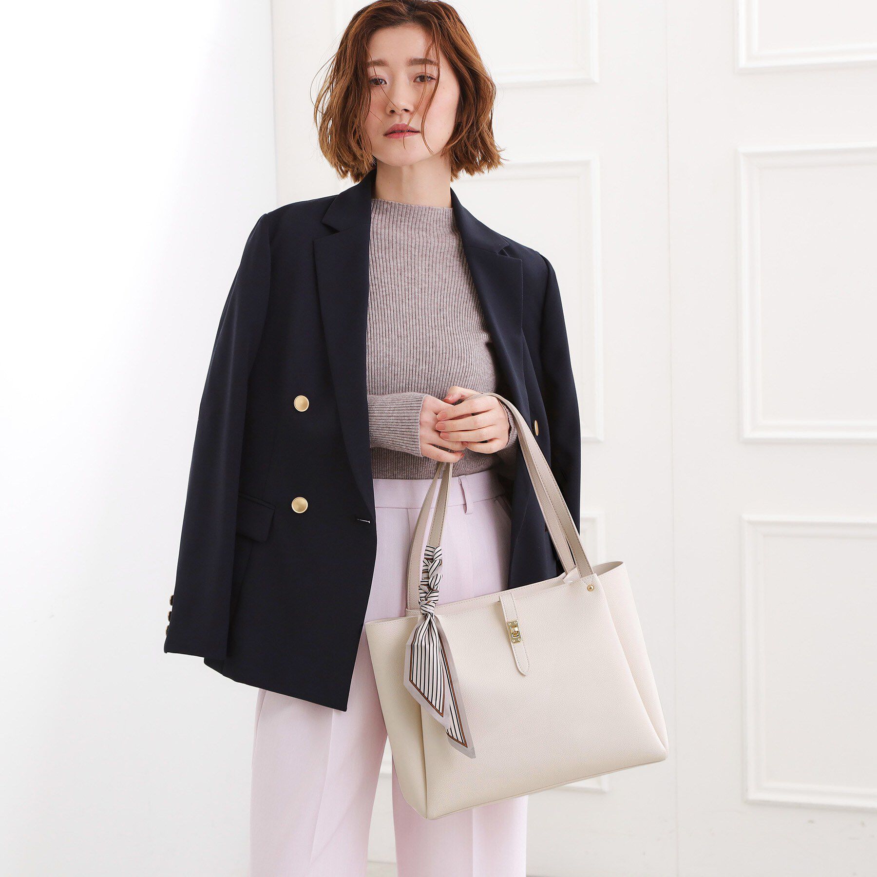 grove「【人間工学】タックベルトヒネリスカーフトート」|トートバッグ|