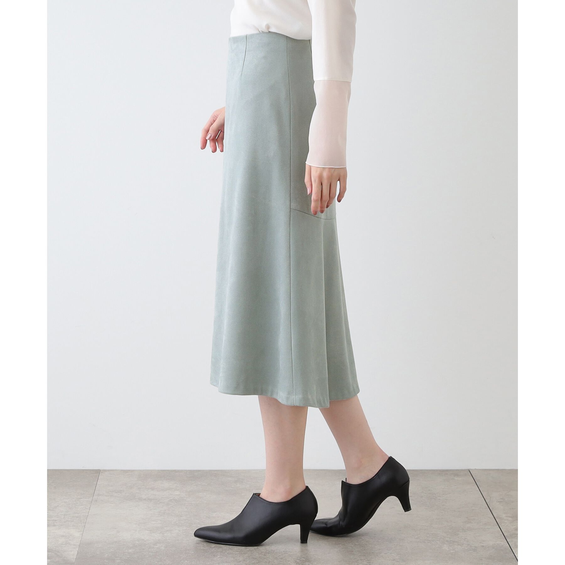 INDIVI「【洗える／UVケア】スエード調フレアスカート」|スカート|