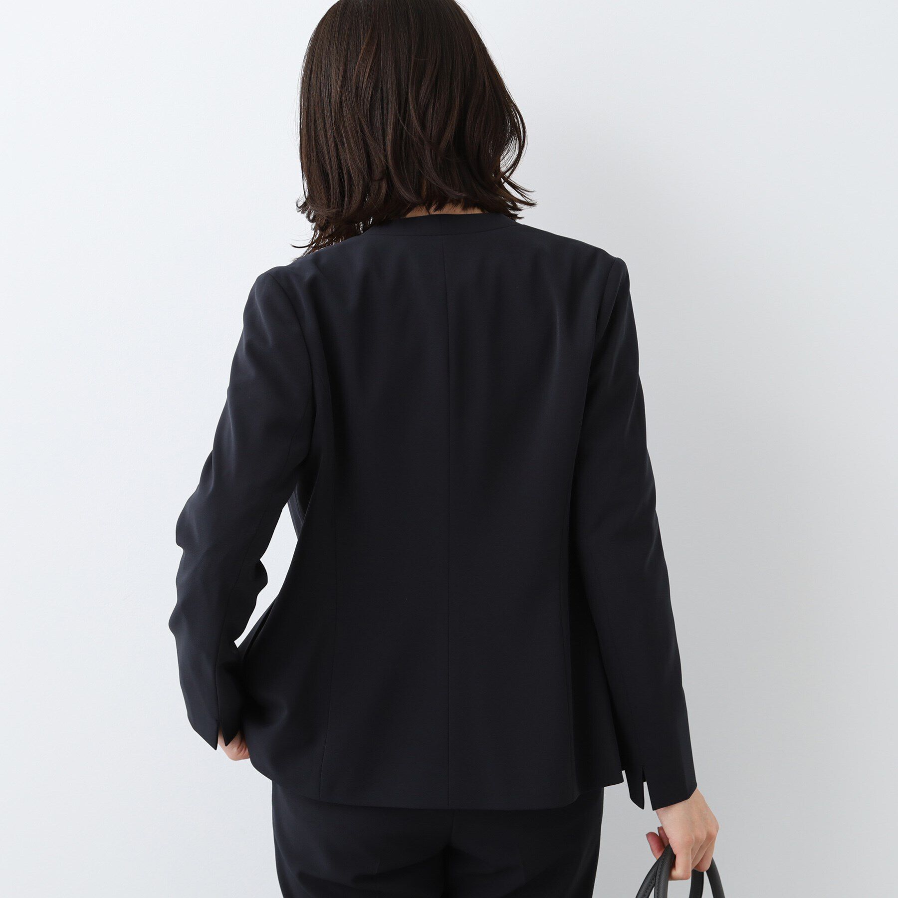 INDIVI「【洗える／UVケア／スーツ】ストレッチノーカラージャケット」|スーツ|