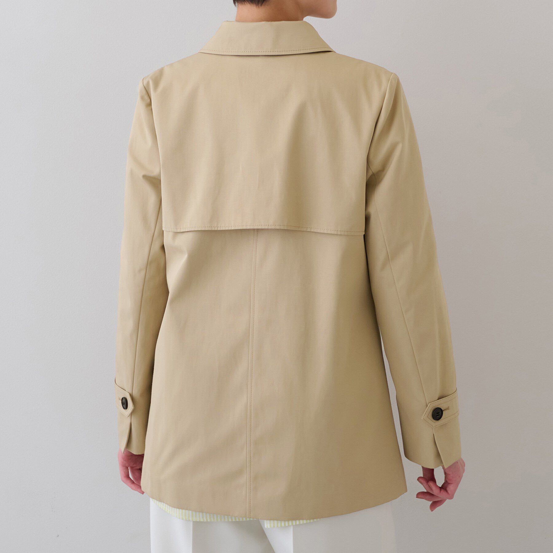 INDIVI「【撥水／UVケア】ミドル丈トレンチコート」|トレンチコート|