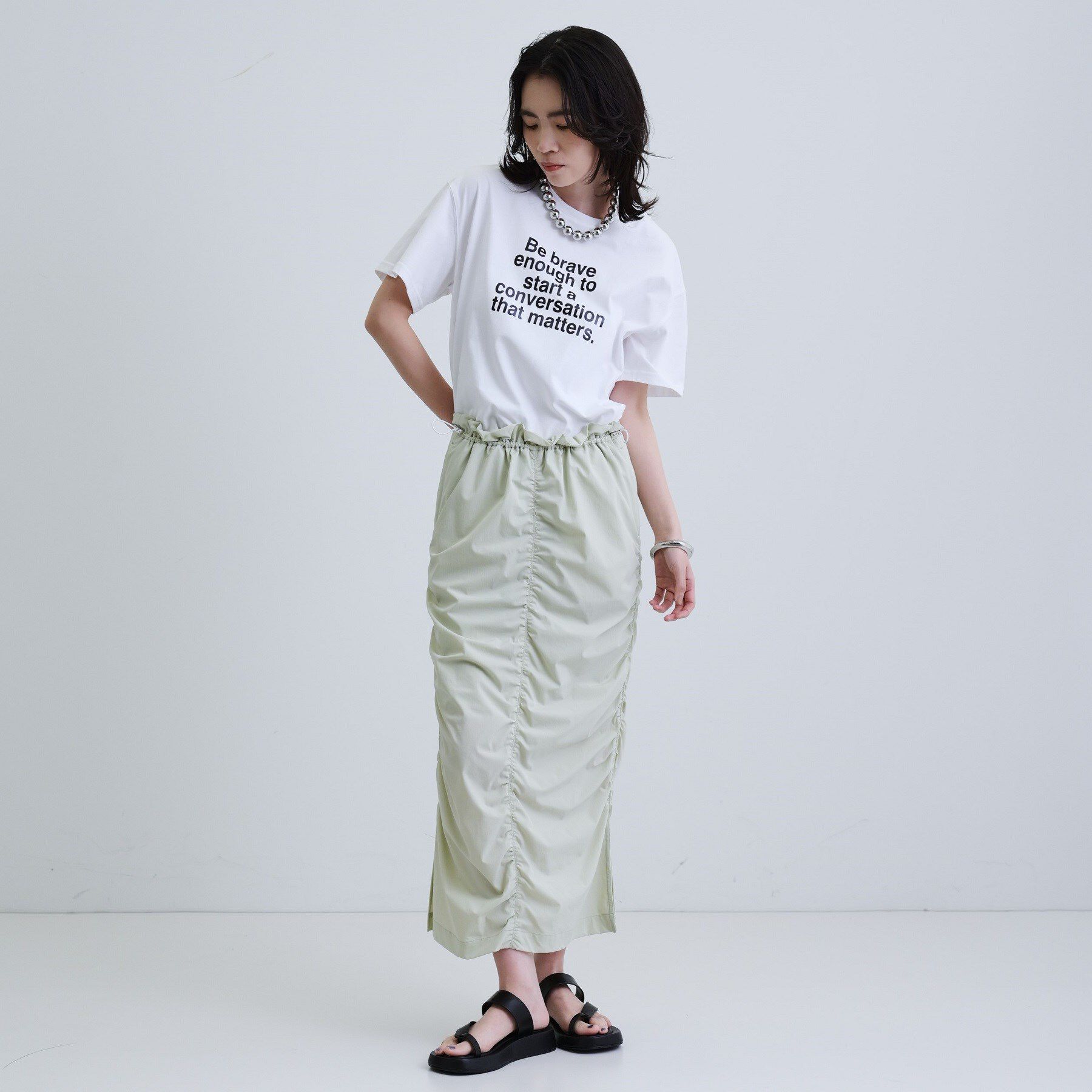 GALLEST「【再入荷】ボックスシルエットロゴTシャツ」|Tシャツ・カットソー|