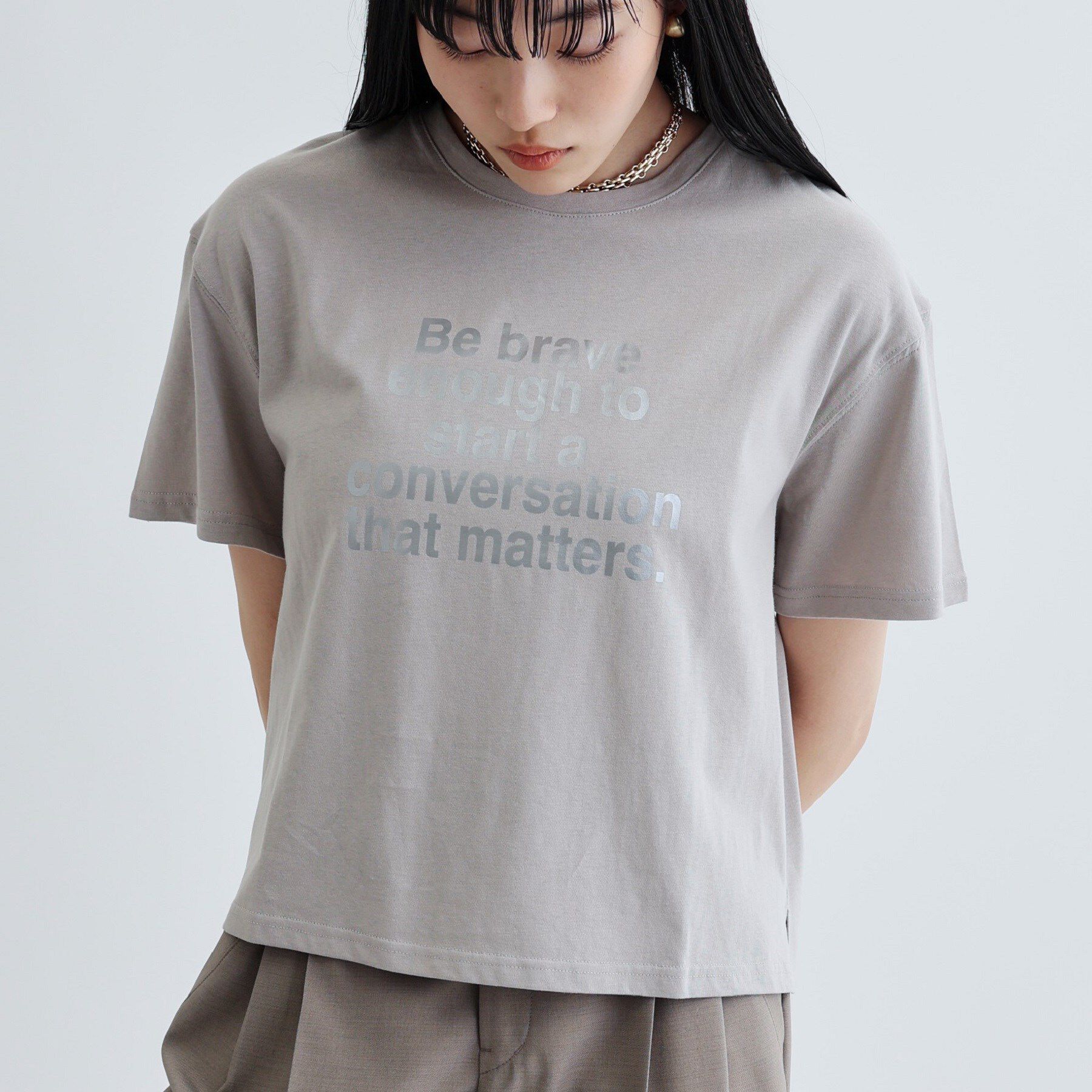 GALLEST「【再入荷】ボックスシルエットロゴTシャツ」|Tシャツ・カットソー|