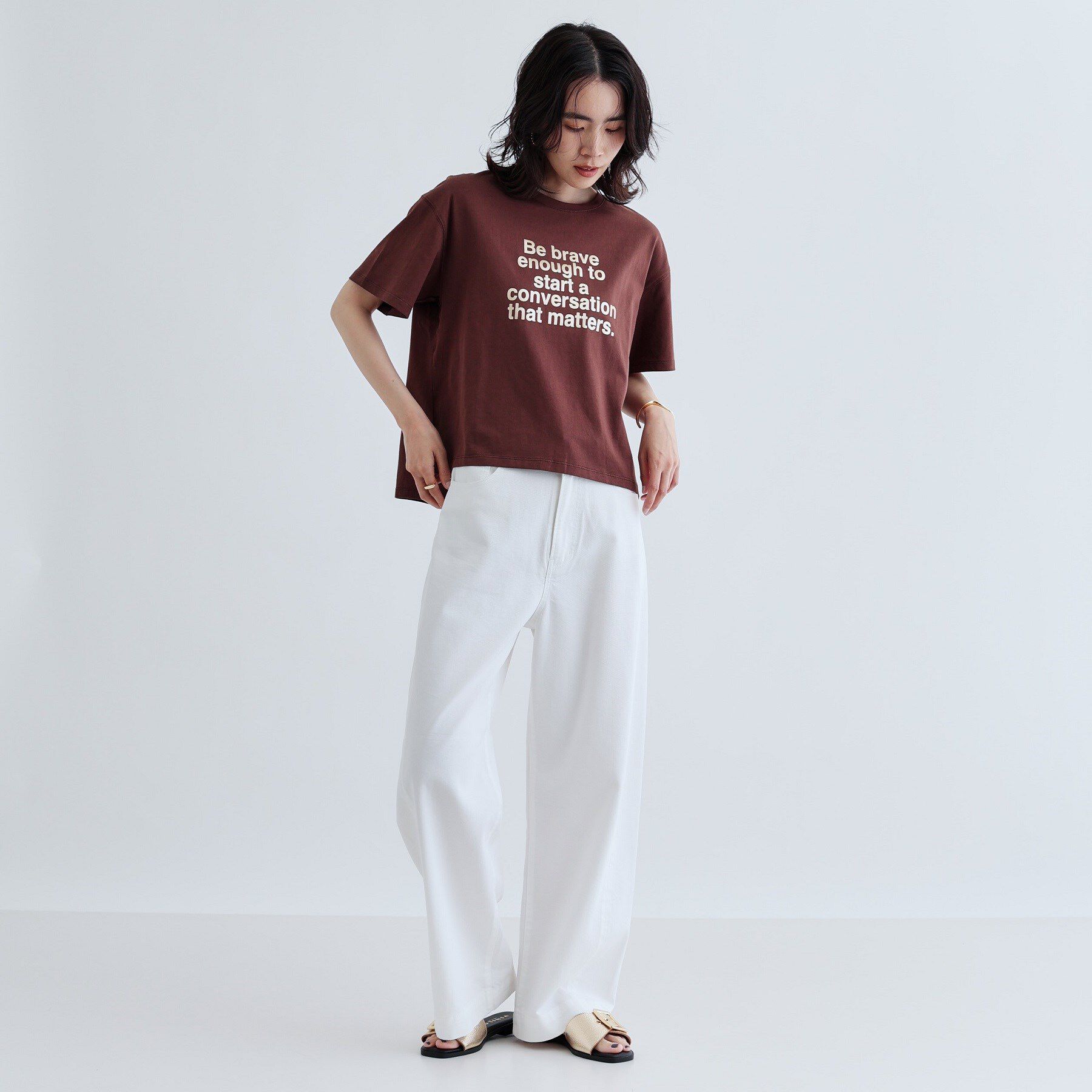 GALLEST「【再入荷】ボックスシルエットロゴTシャツ」|Tシャツ・カットソー|