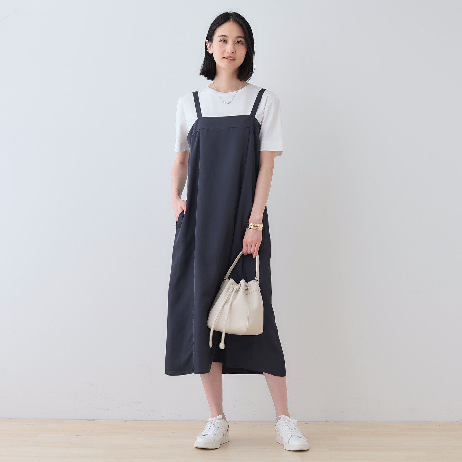 INDIVI「【洗える／UVケア】スリップワンピース」|ワンピース|