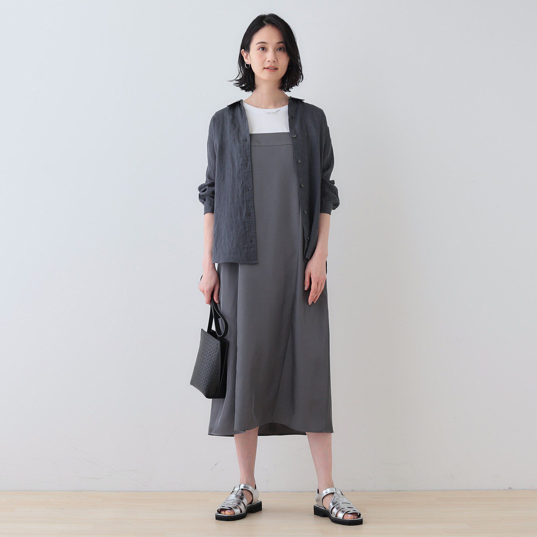 INDIVI「【洗える／UVケア】スリップワンピース」|ワンピース|