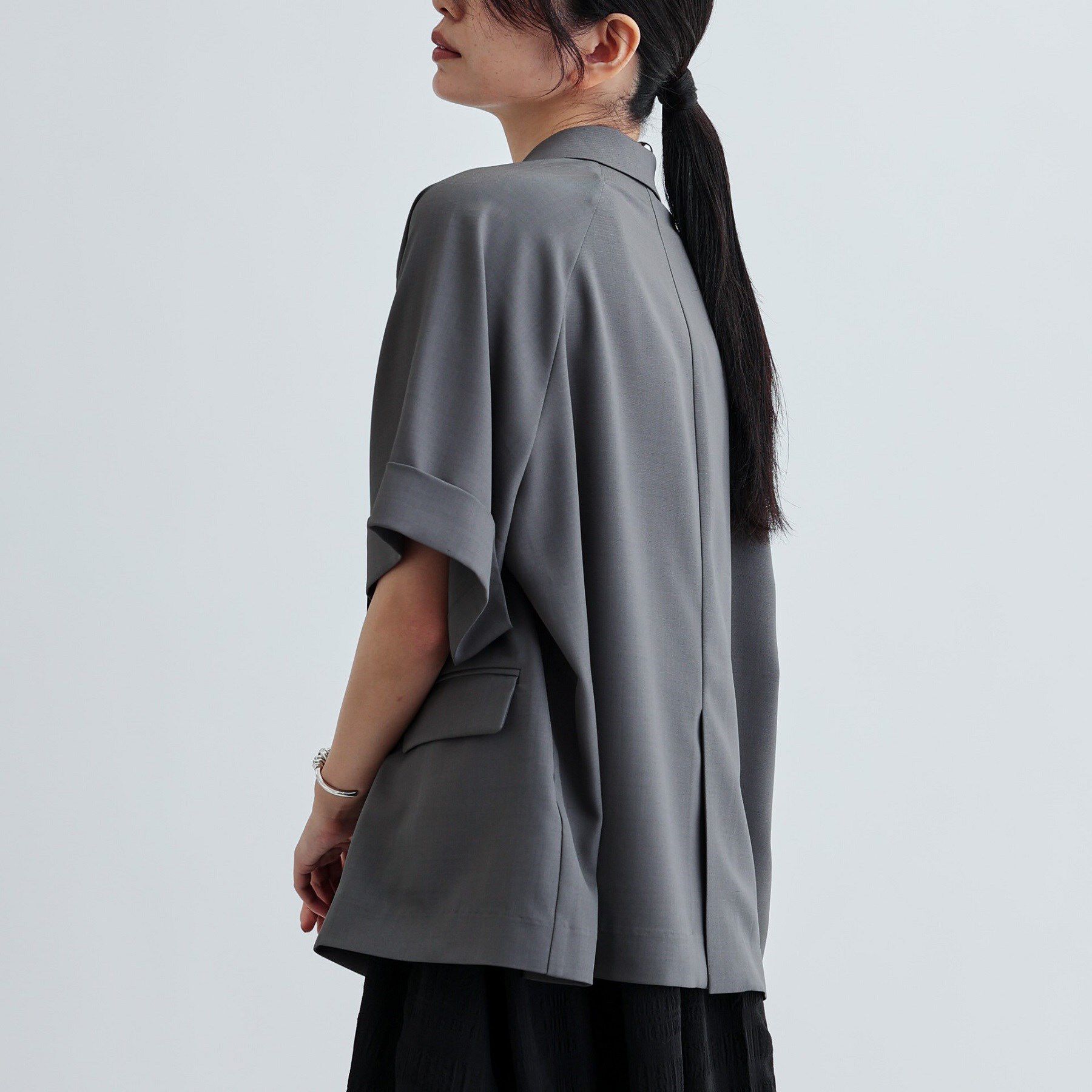 GALLEST「【セットアップ対応】イージーダブルブレスト半袖ジャケット」|テーラードジャケット|