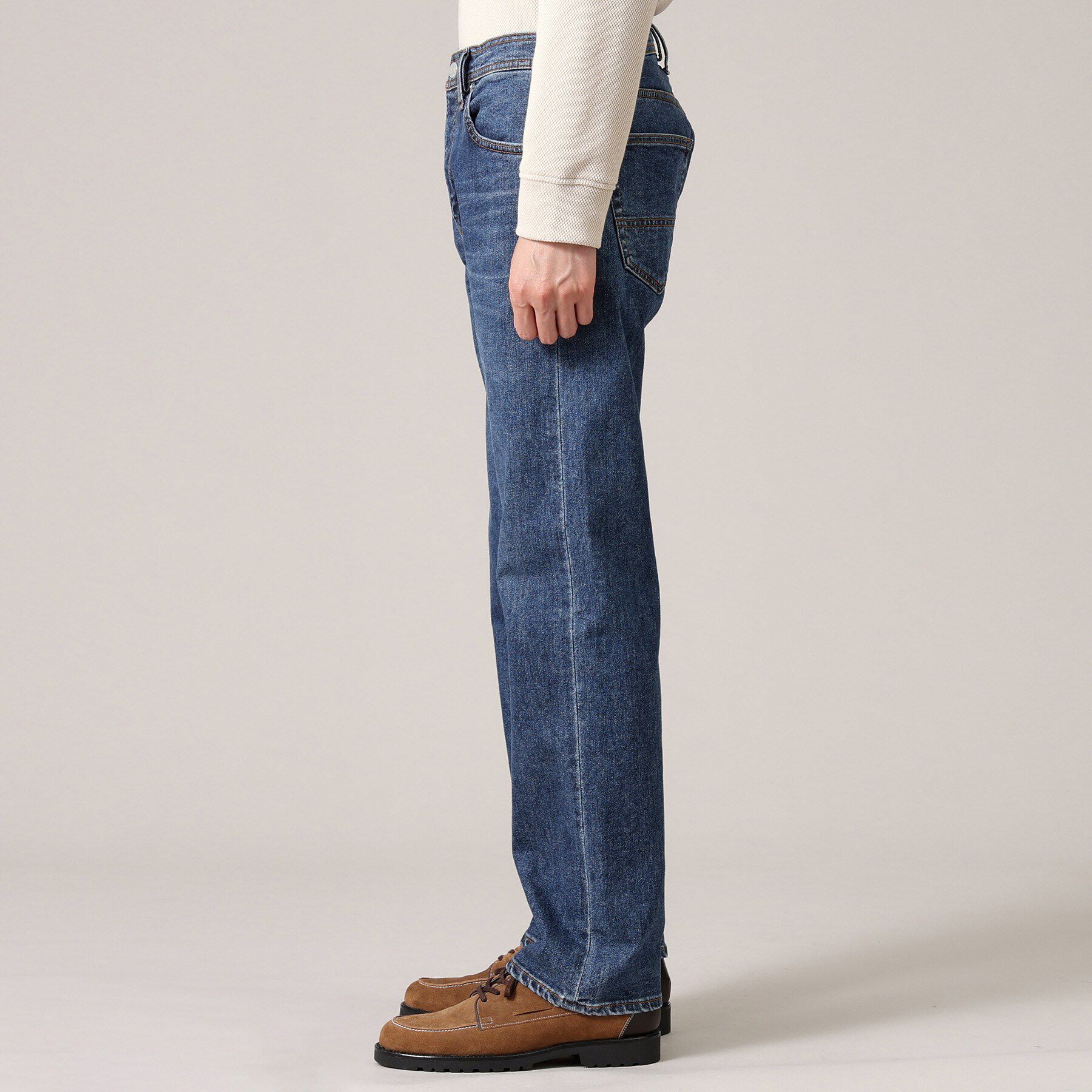 TAKEO KIKUCHI「【モンスターストレッチ】日本製 ウォッシュド デニムパンツ」|デニム|