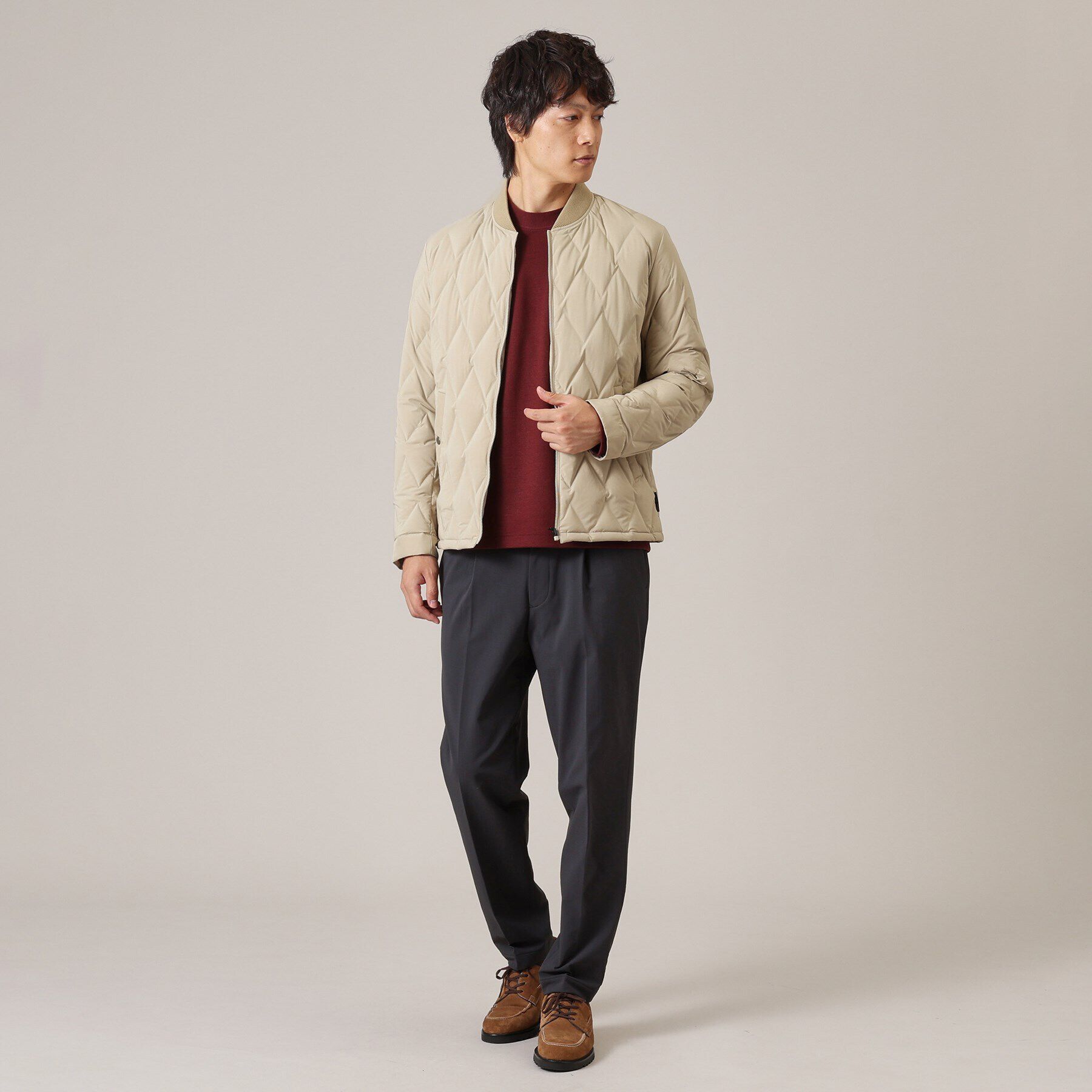 TAKEO KIKUCHI「【軽量アウター】エレクティブ キルト ブルゾン」|ダウン|