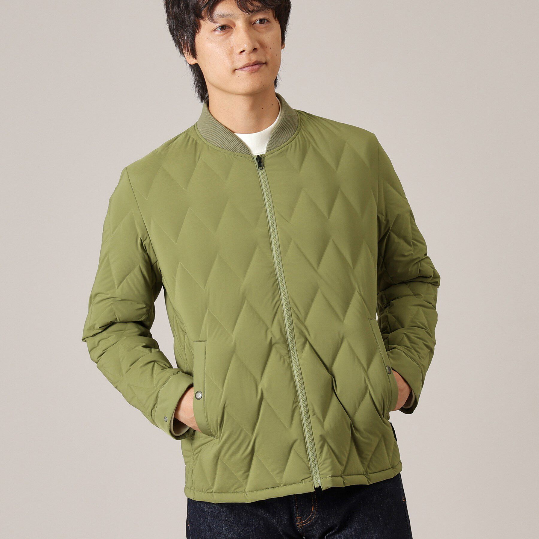 TAKEO KIKUCHI「【軽量アウター】エレクティブ キルト ブルゾン」|ダウン|
